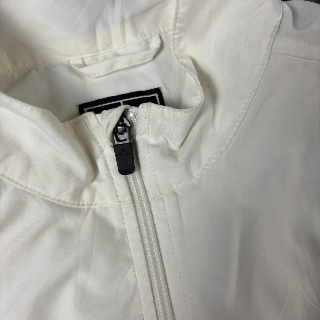 Vintage Y2K Adidas Activewear Vest Women's Small White Windbreaker