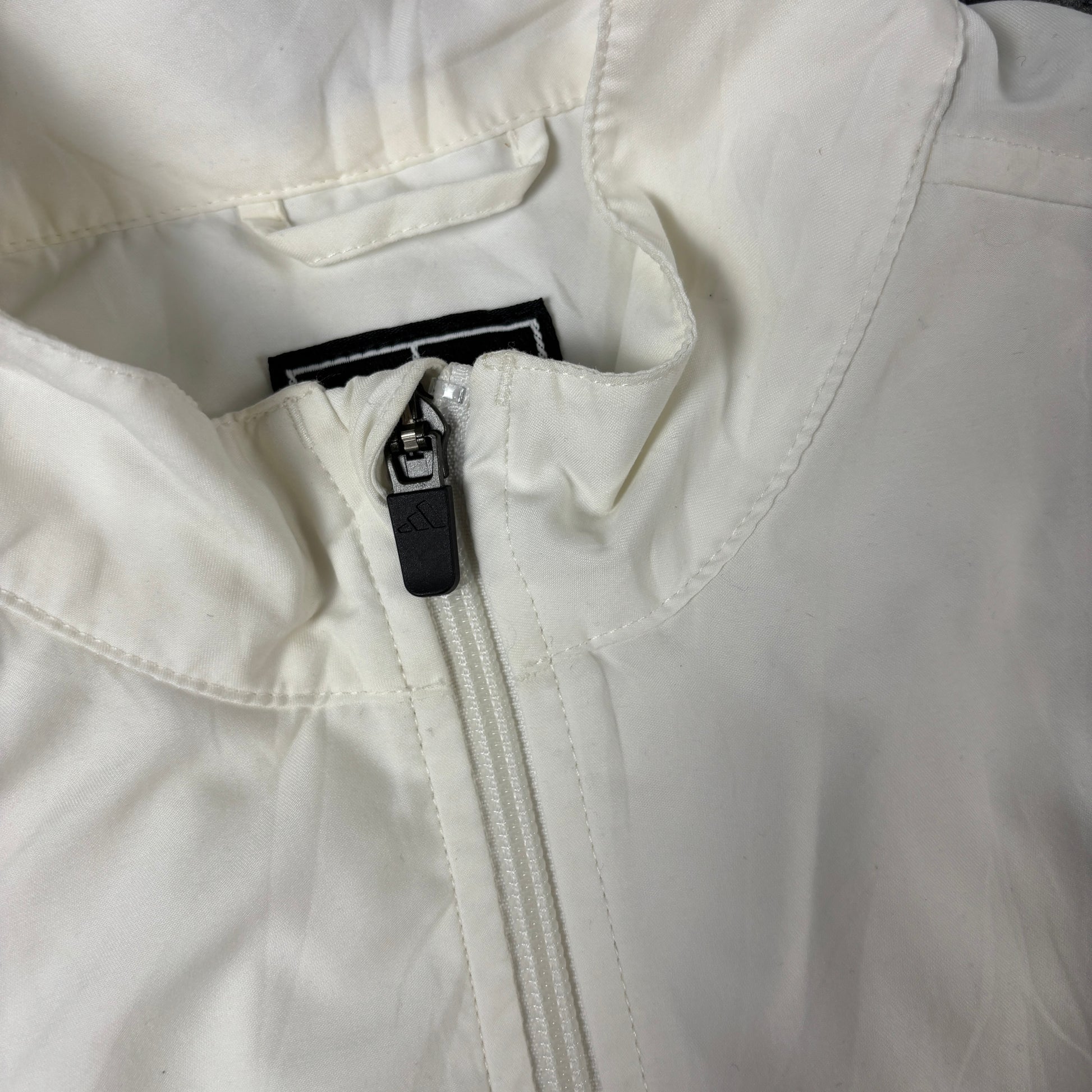 Vintage Y2K Adidas Activewear Vest Women's Small White Windbreaker