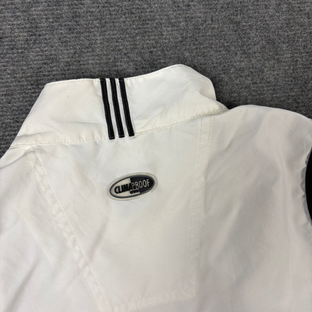 Vintage Y2K Adidas Activewear Vest Women's Small White Windbreaker