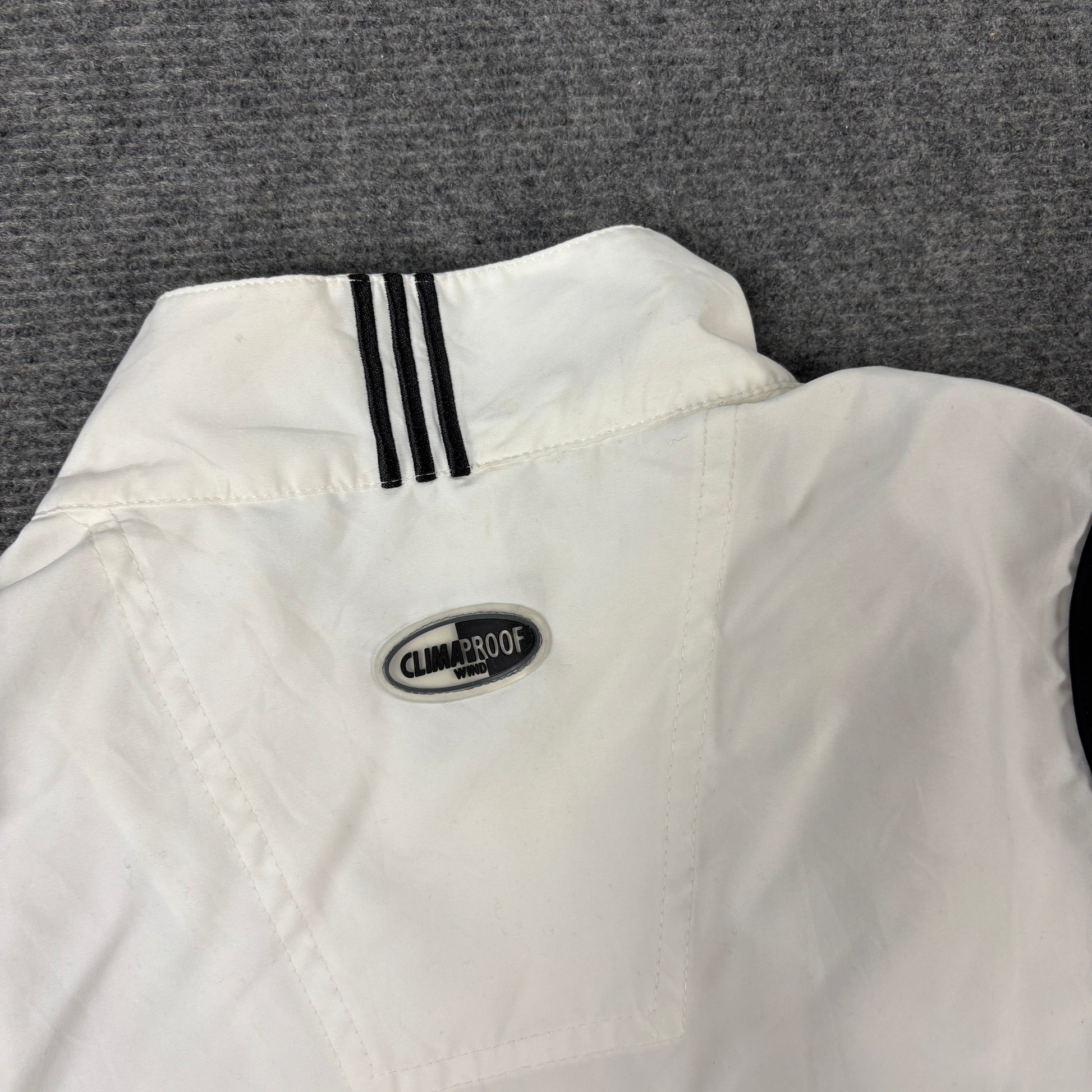 Vintage Y2K Adidas Activewear Vest Women's Small White Windbreaker