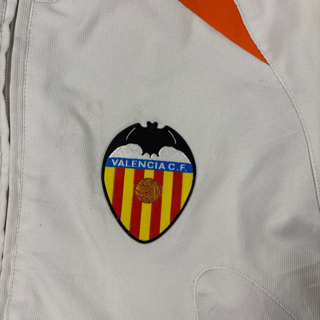 Vintage 00s Nike Football Valencia Jacket Men's Small White Windbreaker