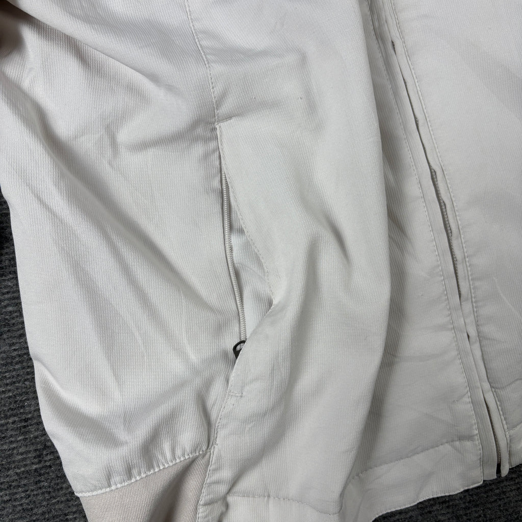Vintage 00s Nike Football Valencia Jacket Men's Small White Windbreaker