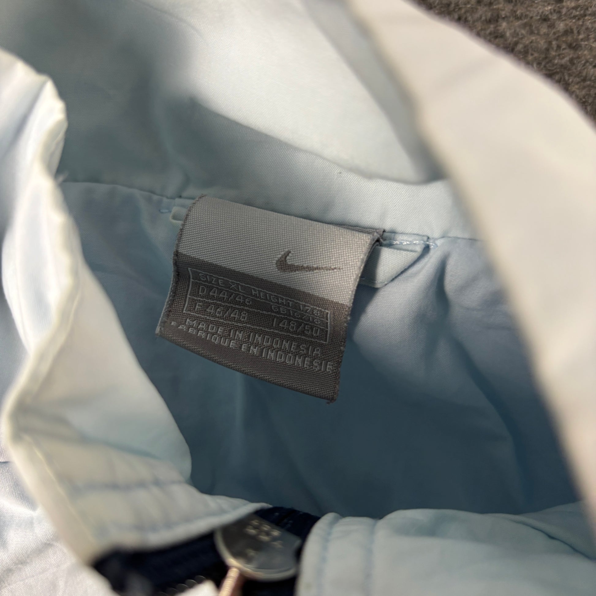 Vintage 00s Nike Activewear Jacket Women's Small Baby Blue Full Zip