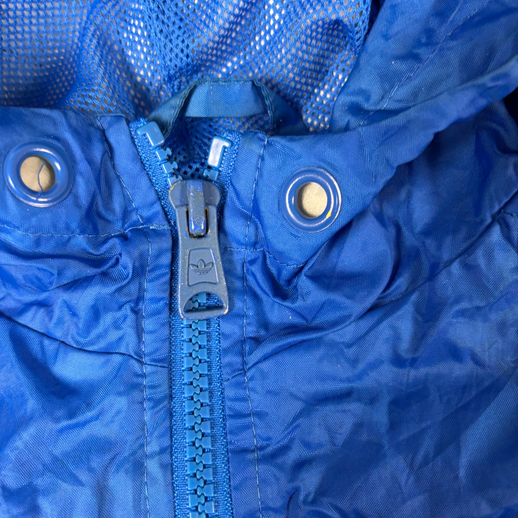 Vintage 00s Adidas Activewear Jacket Women's Medium Blue White 3 Stripe