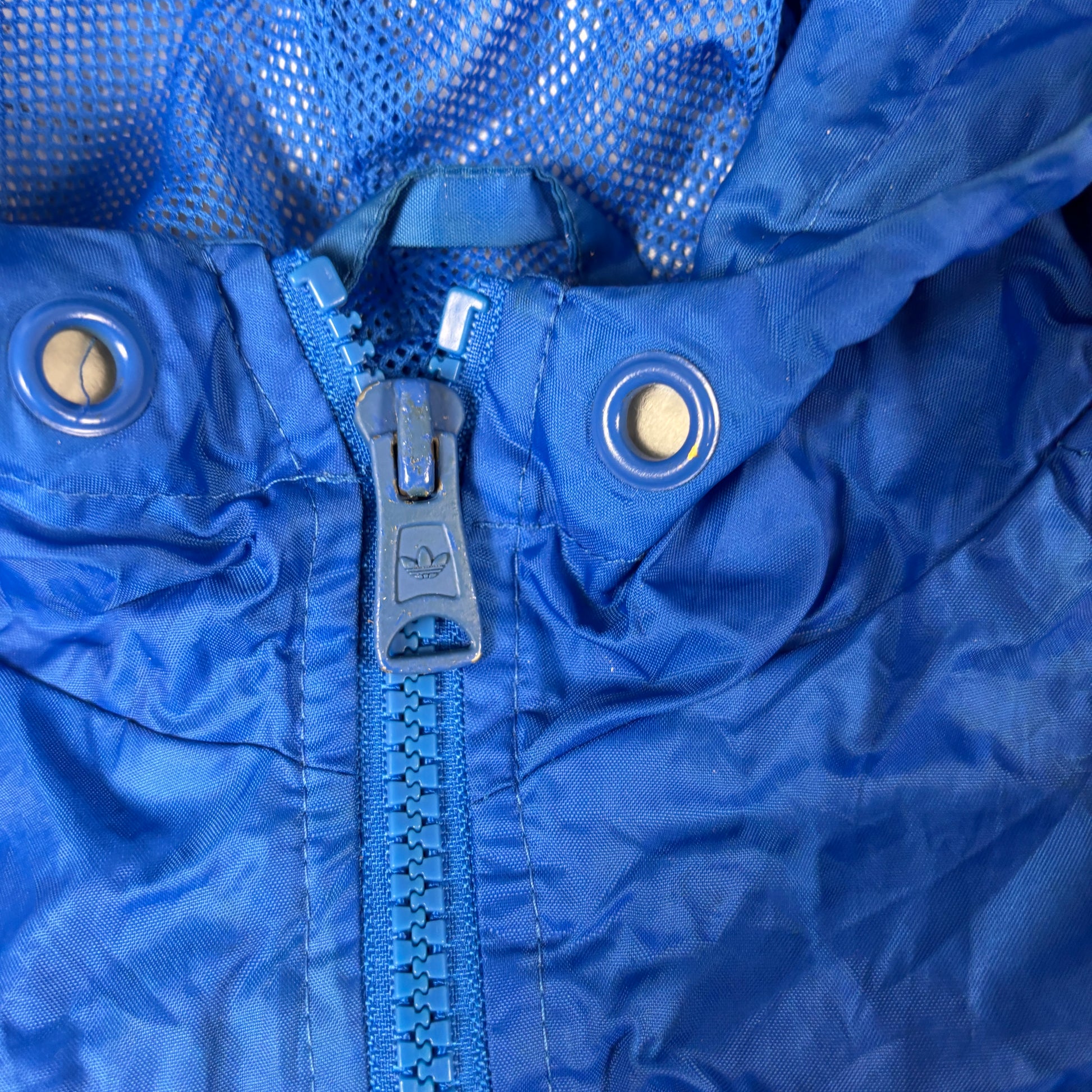 Vintage 00s Adidas Activewear Jacket Women's Medium Blue White 3 Stripe