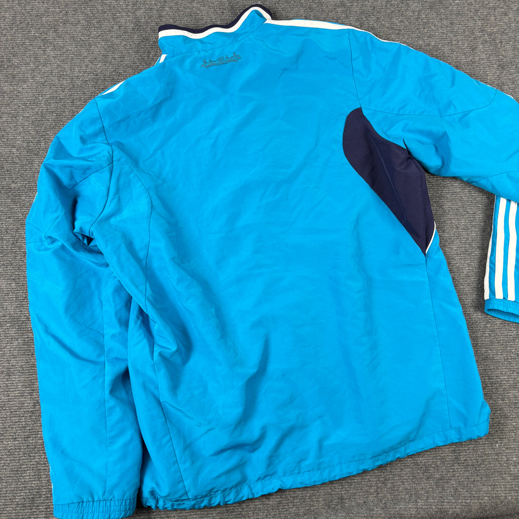 Adidas Real Madrid Football Jacket Men's Medium Blue White 2012-13 Season