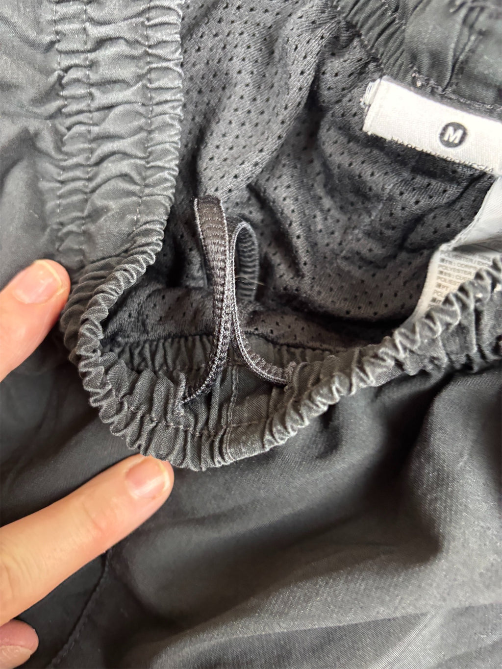 Classic Nike Track Pants Sz M Black White Green Piping Nylon Style Windbreakers