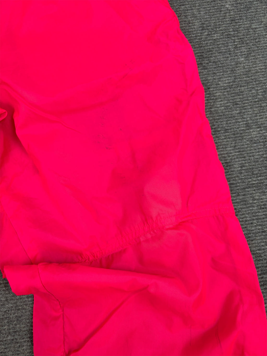 Vintage 80s/90s Nike Track Pants Size M Fluro Pink Blue Cuffed Nylon Windbreakers