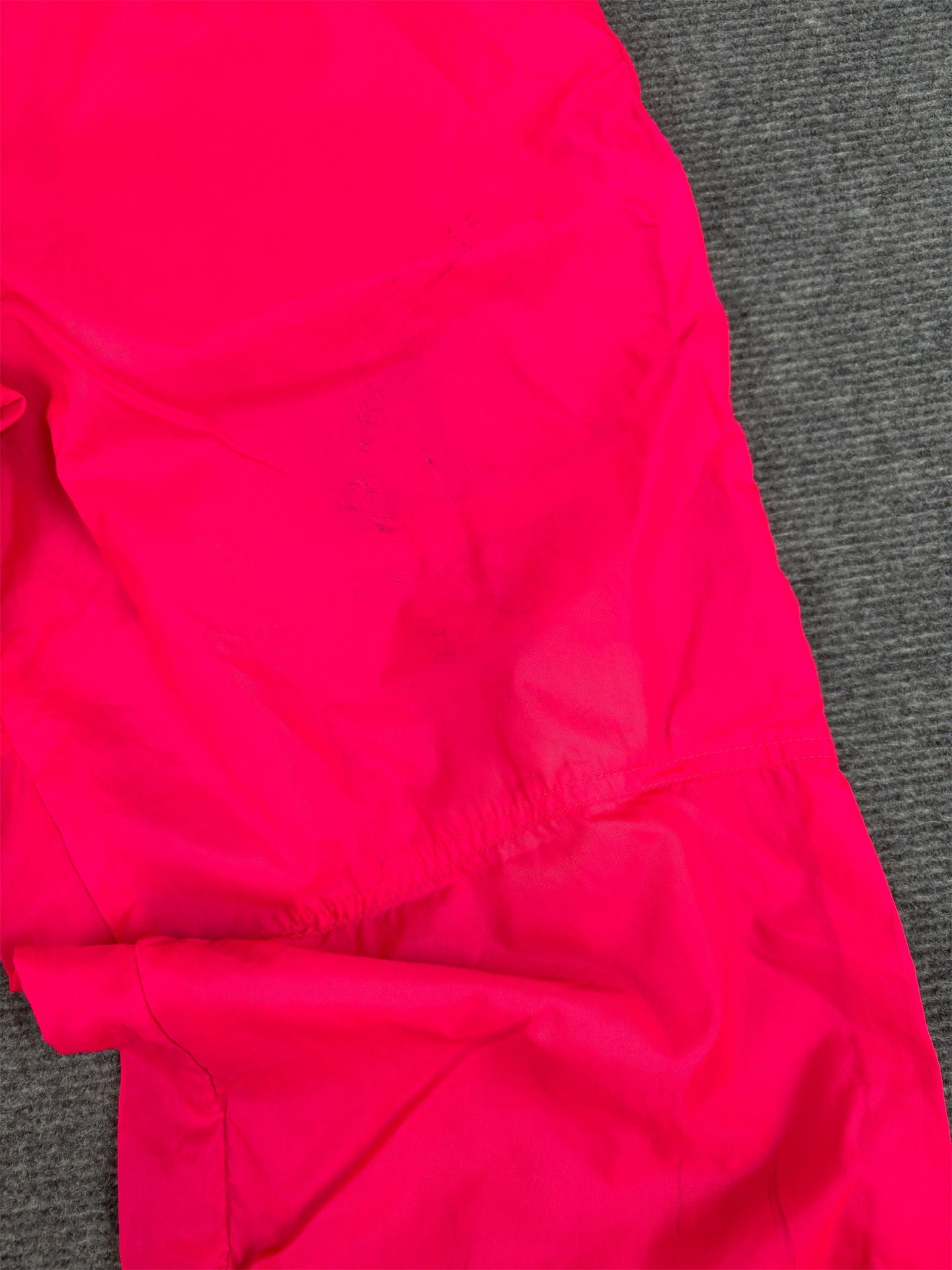 Vintage 80s/90s Nike Track Pants Size M Fluro Pink Blue Cuffed Nylon Windbreakers