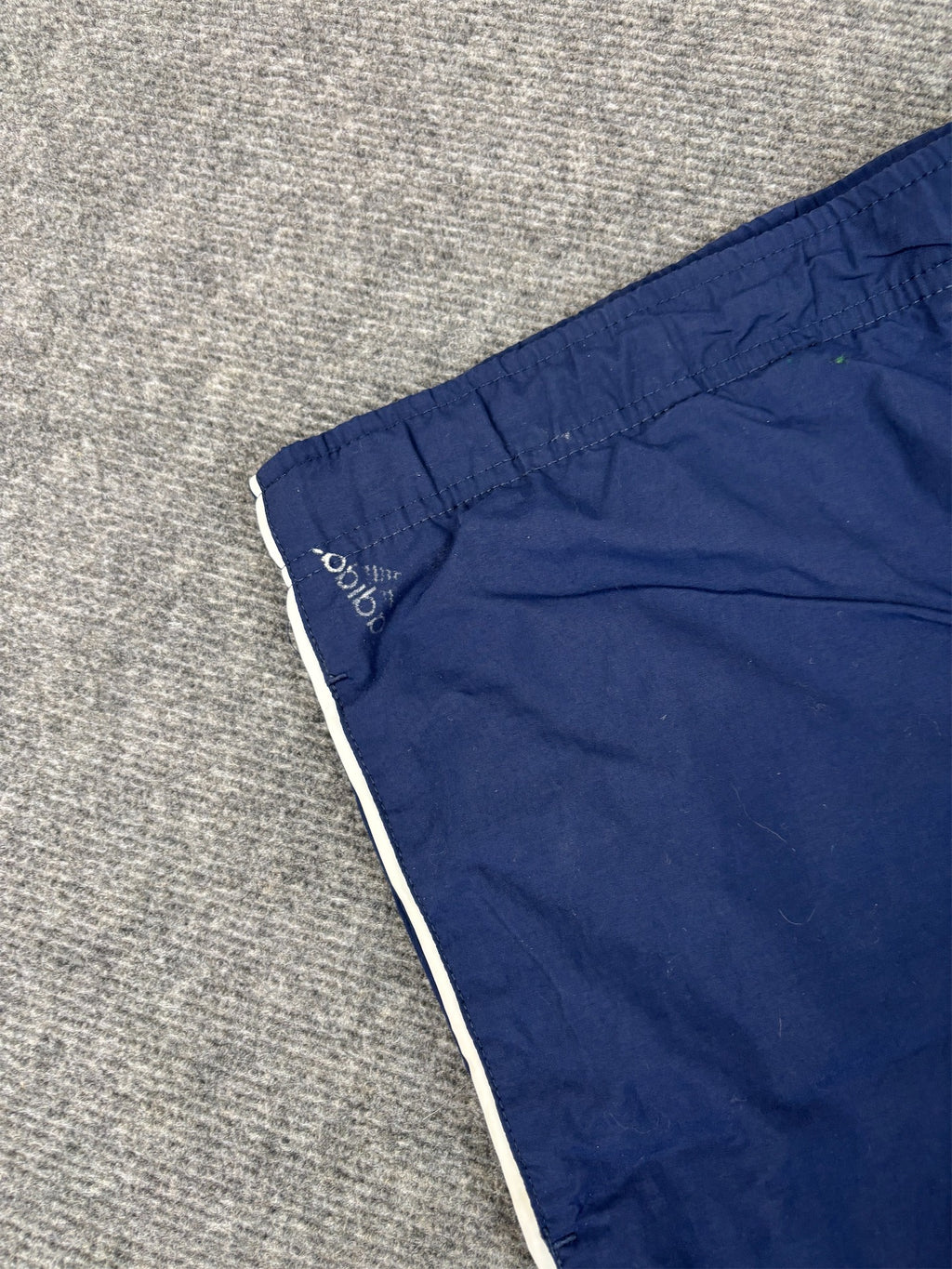 Vintage Y2K Nike Track Pants S Navy White Detail Wide Leg Windbreakers