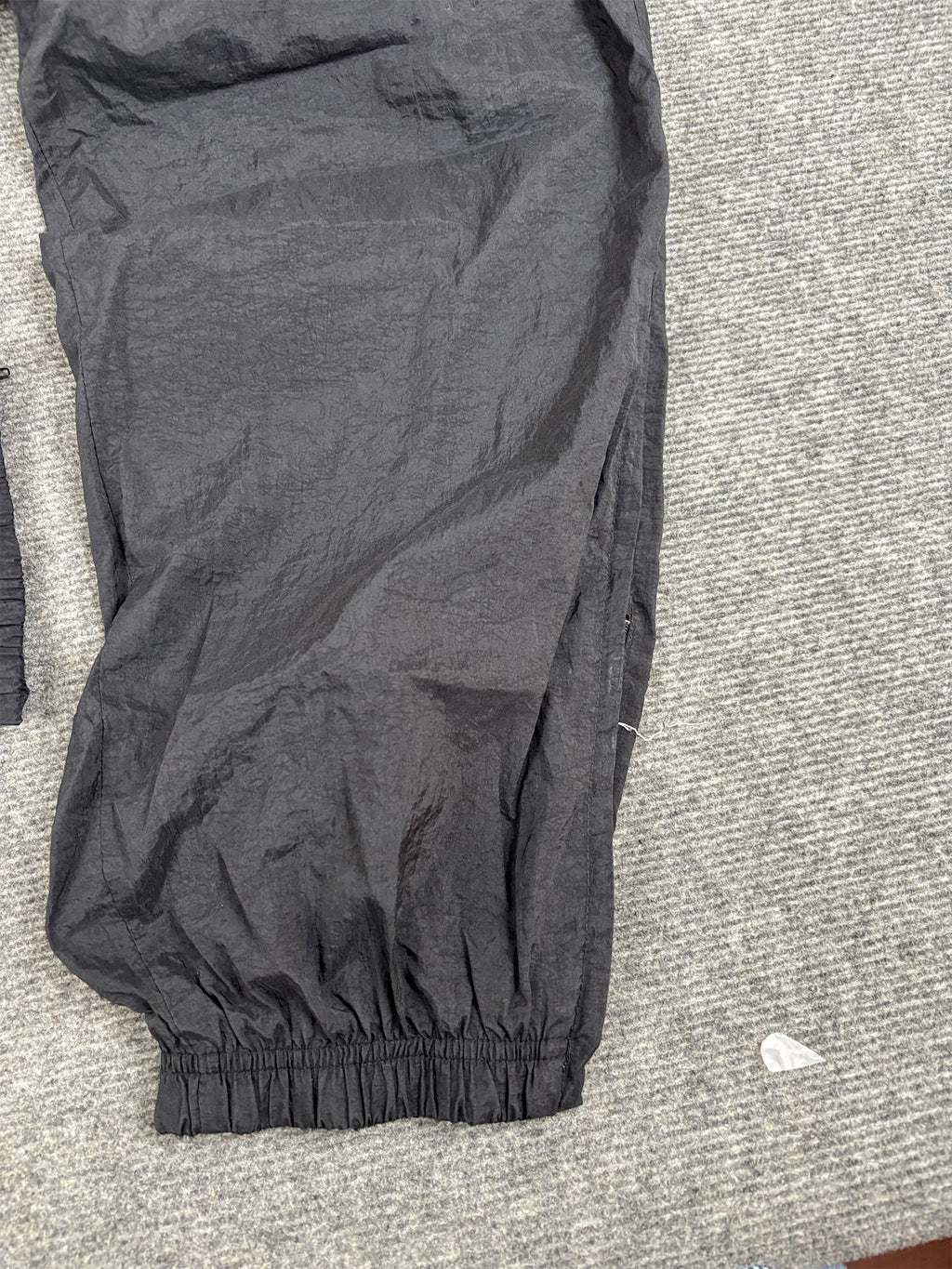 Vintage 90s Nike Track Pants Size L Double Black Classic Nylon Windbreakers