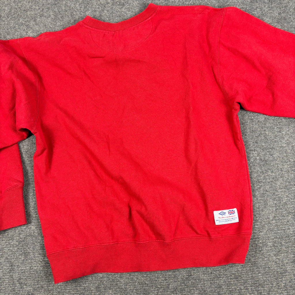 Vintage Umbro Jumper Men's Medium Red England Spell Out Logo