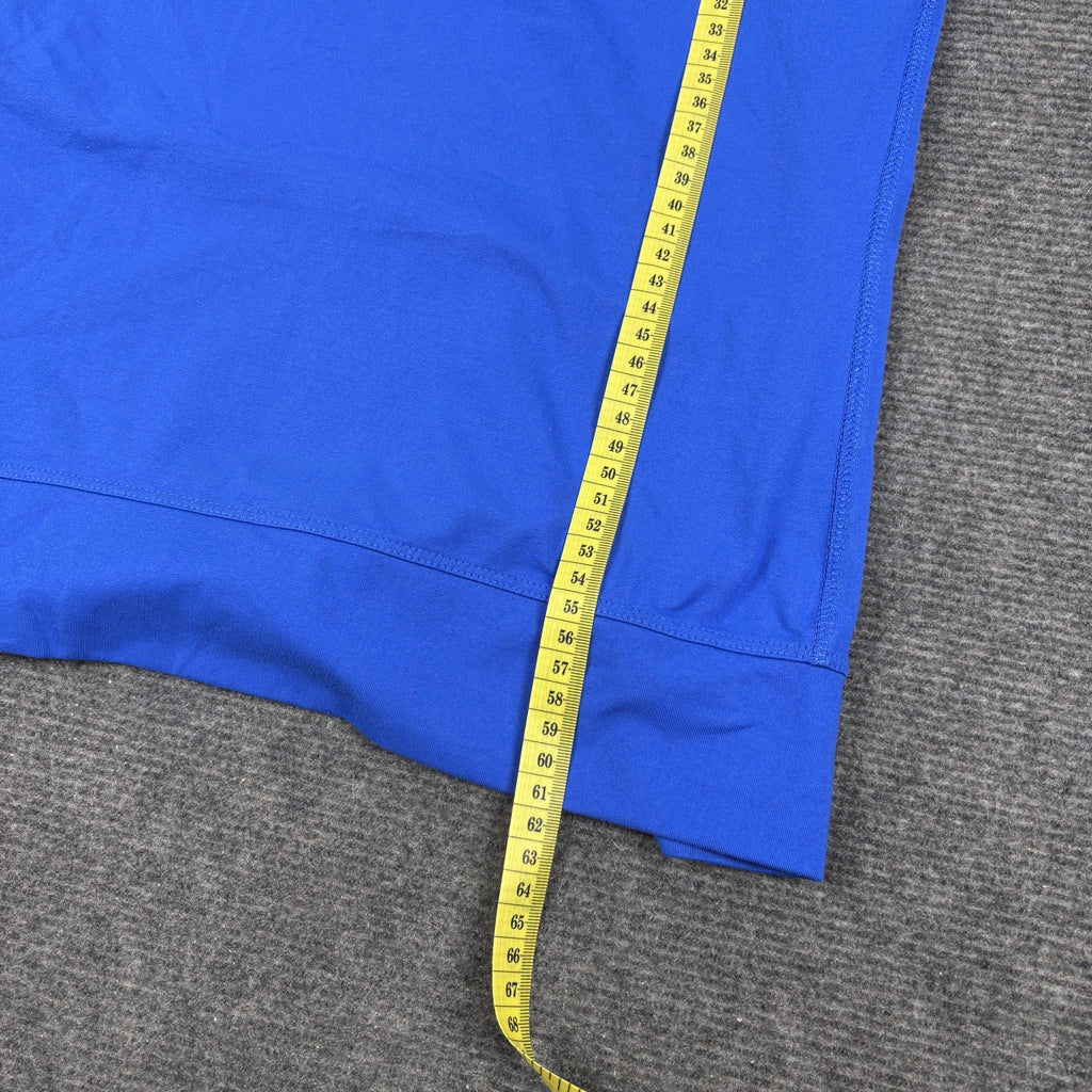 y2k Adidas activewear top women's xs blue petite scoop neck