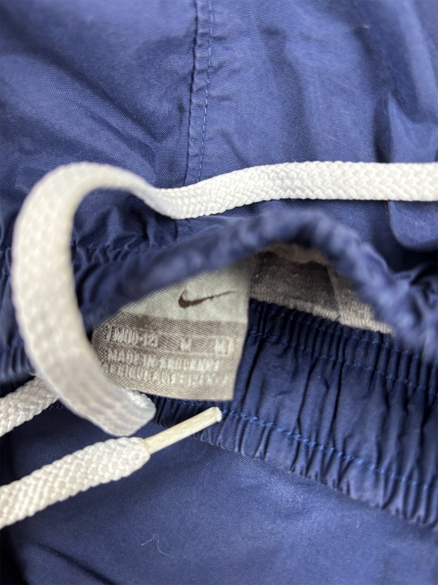 Vintage Y2K Nike Track Pants Womens M Navy White Detail 3/4 Length Wide Leg