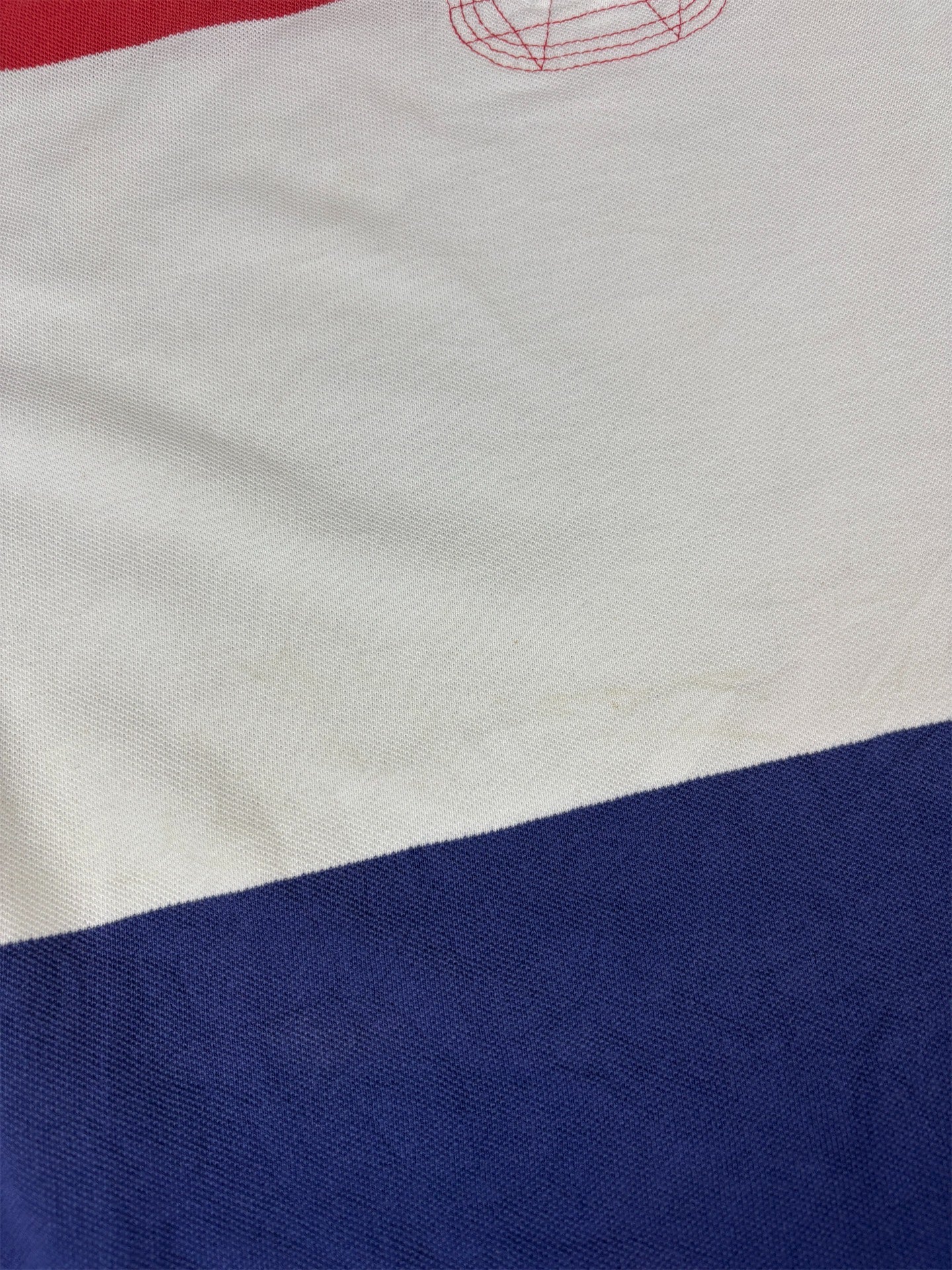 Vintage 90s Polo Ralph Lauren Rugby Polo XXL Red White Blue Cotton Rugby Style Oversized