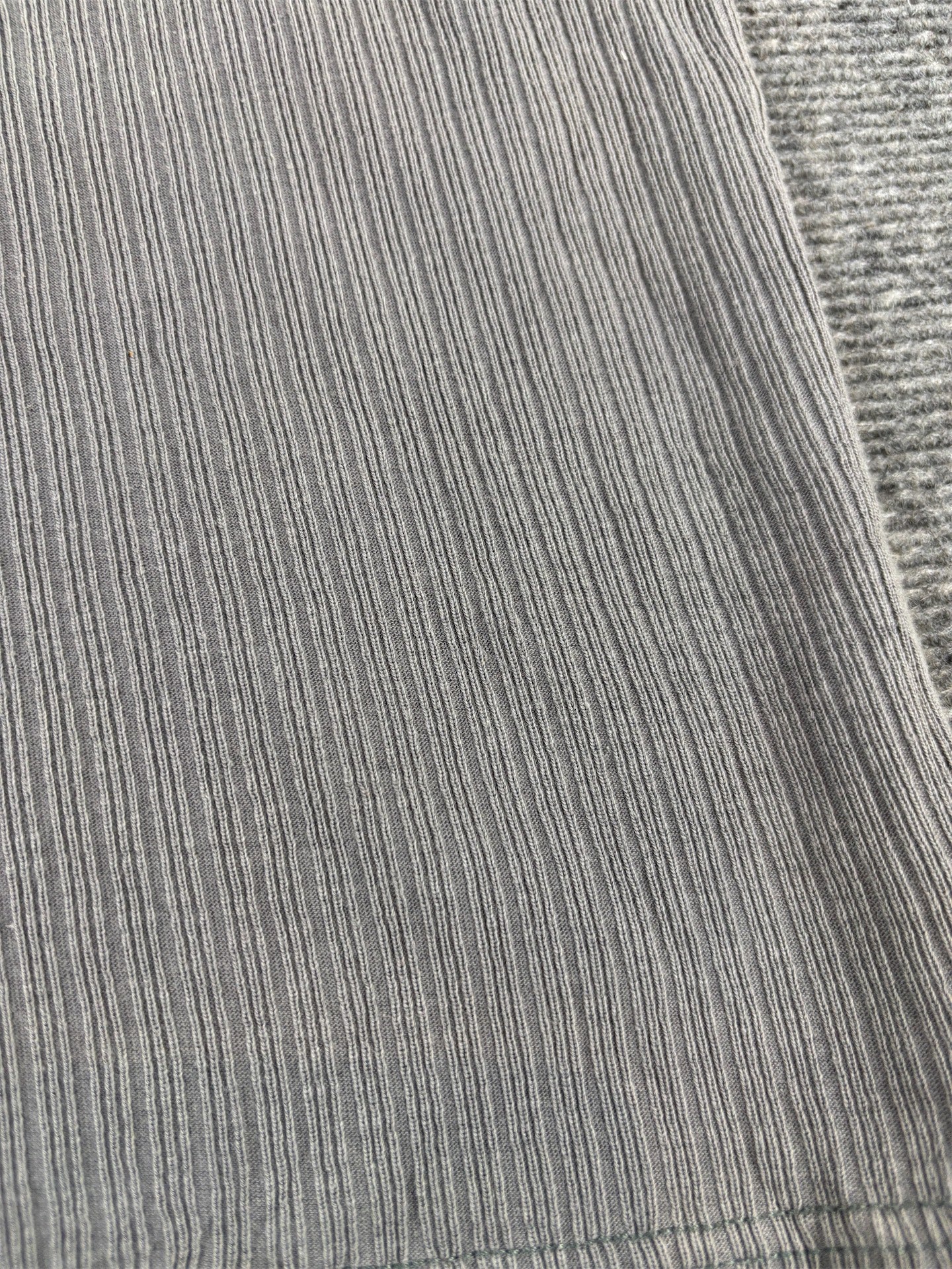 Vintage 90s Nike Air T-Shirt Size S Oversized Grey Mandarin Neck Textured Cotton