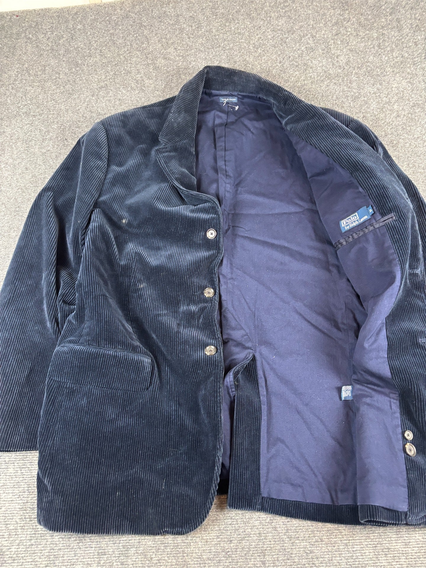 Vintage 90s Ralph Lauren Corduroy Jacket Size XL