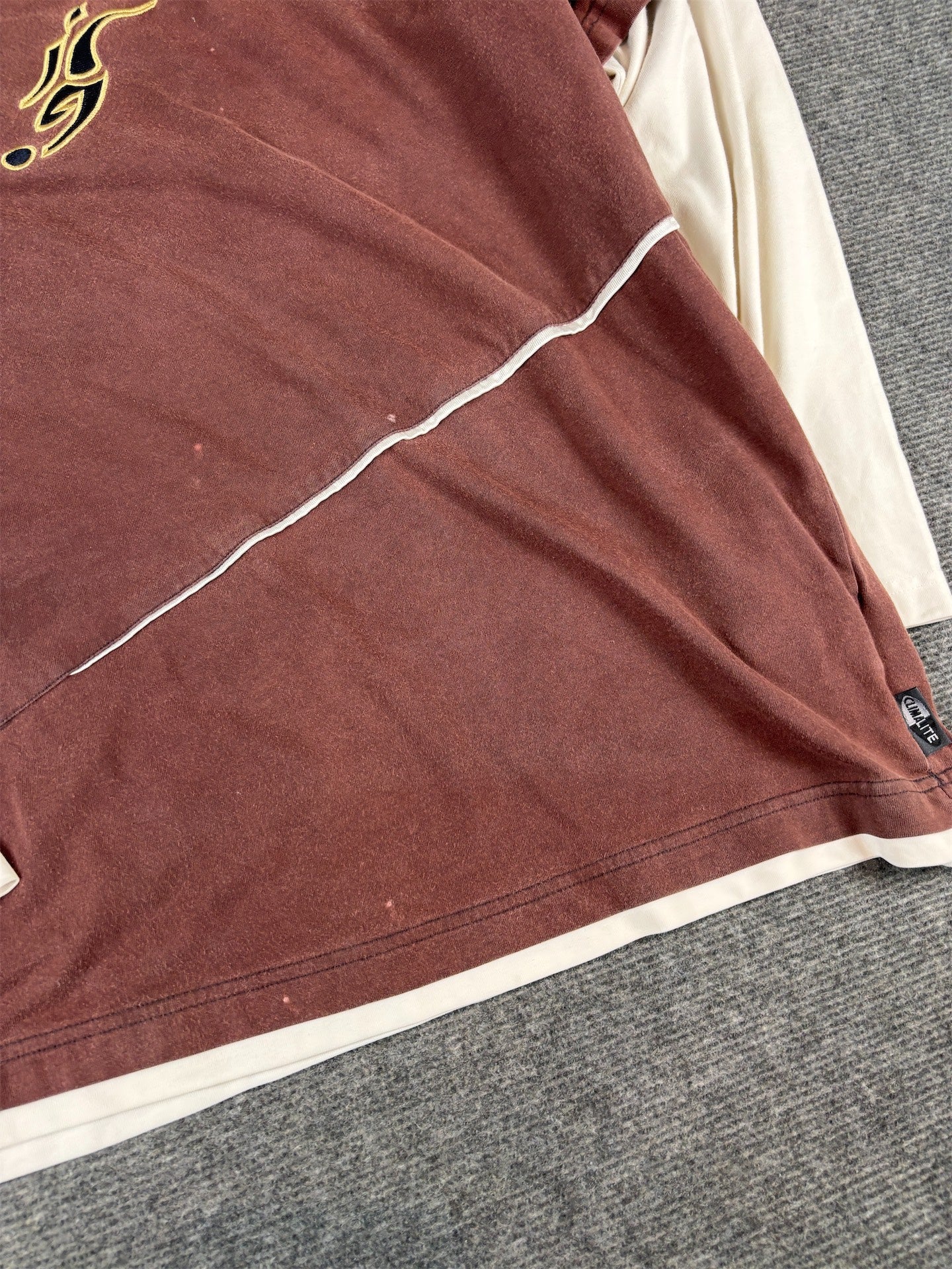 Vintage Y2K Adidas Predator David Beckham Size L Brown White Long Sleeve Crew Neck