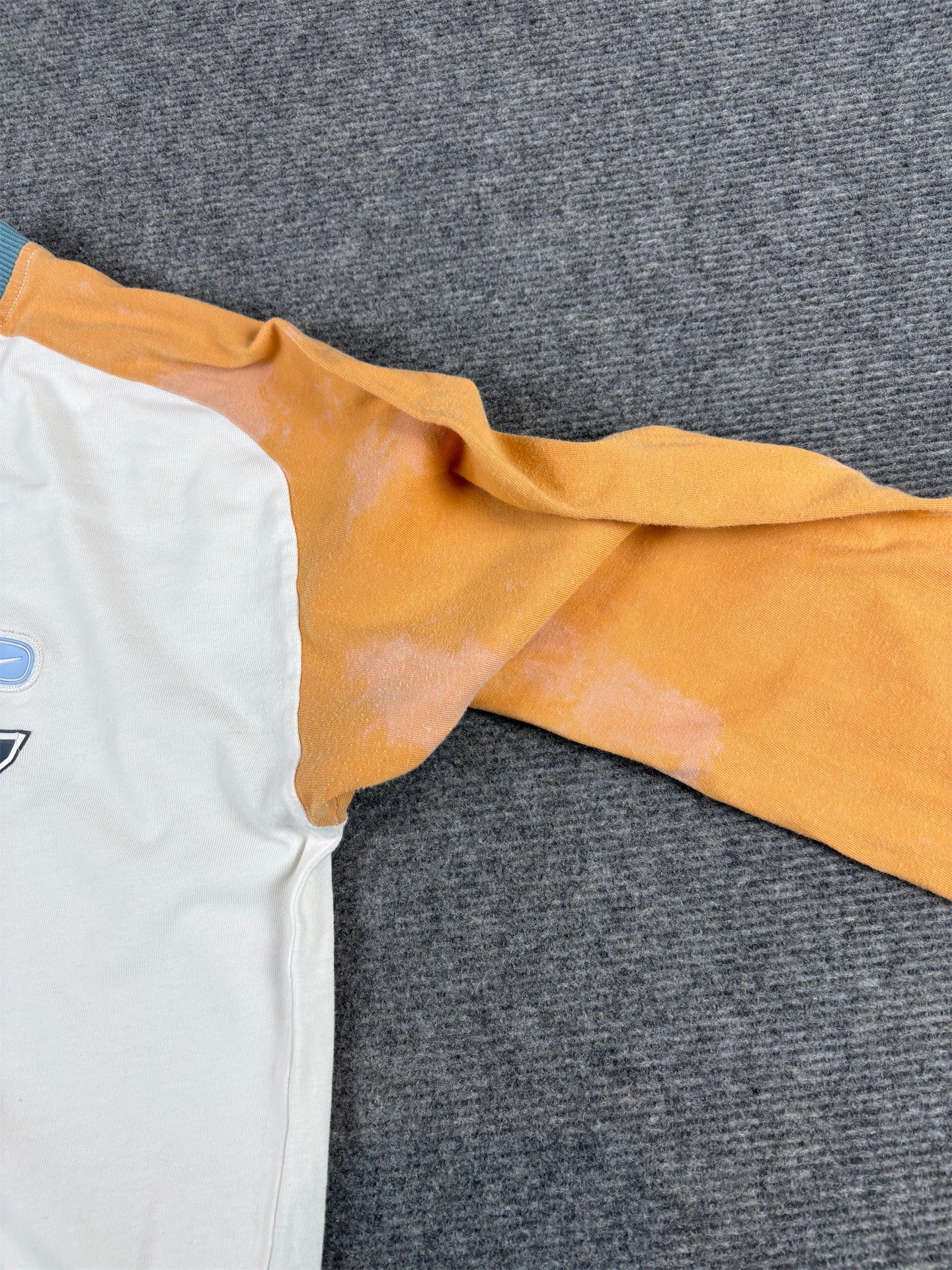 Vintage Y2K Nike Cortez 72 T-Shirt Men's S White Orange Badge Logo Long Sleeve