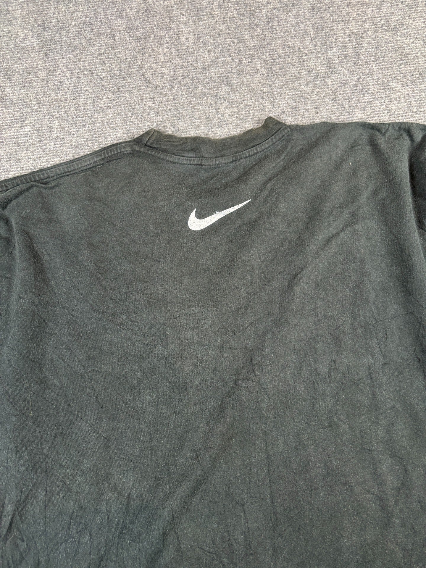 Vintage 90s Nike Agassi T-Shirt Men's XL Black Spell Out Logo Oversized Crew