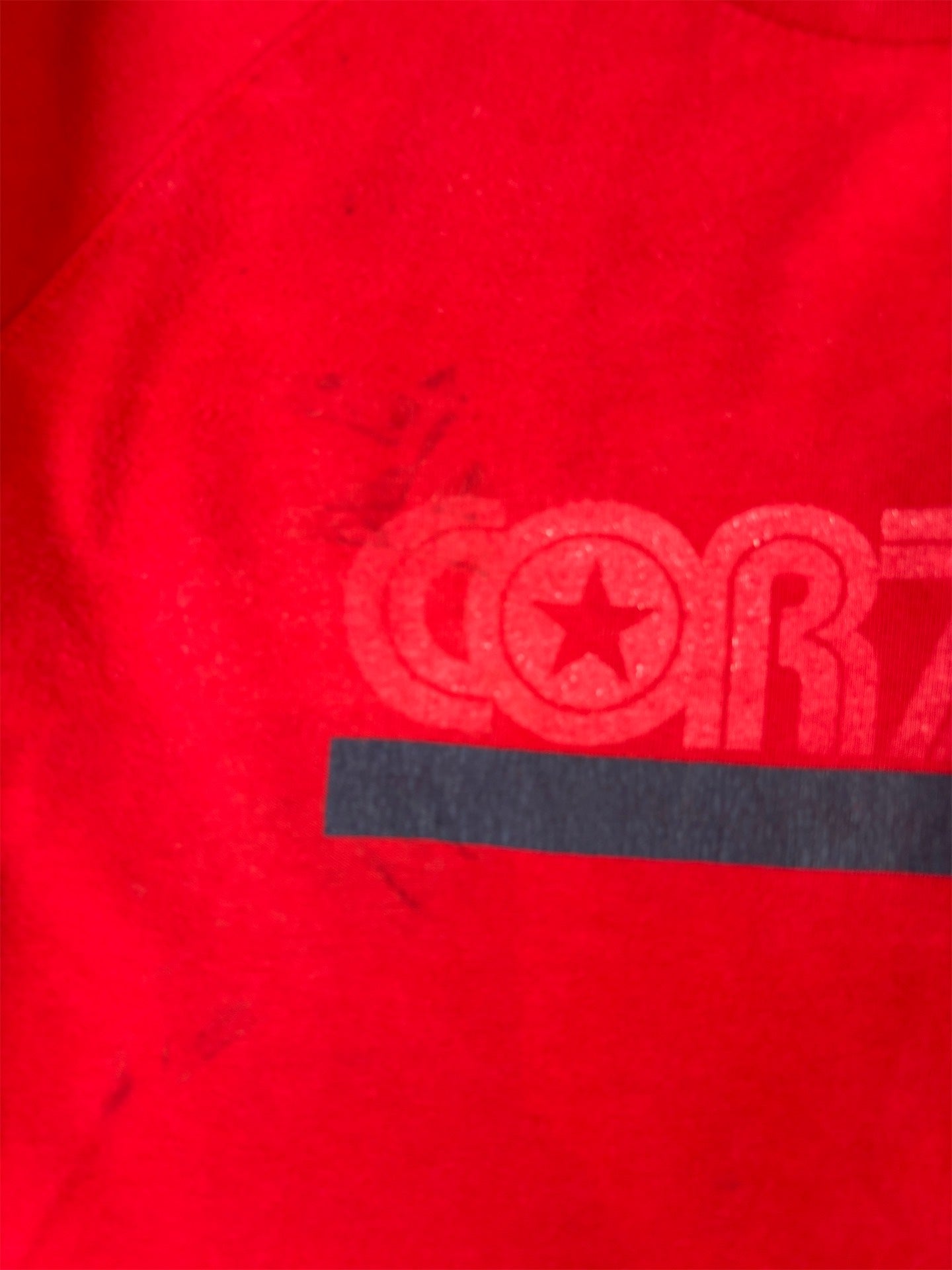 Vintage Y2K Nike Cortez 72 T-Shirt Men's S Red White Swoosh Spell Out Long Sleeve Crew