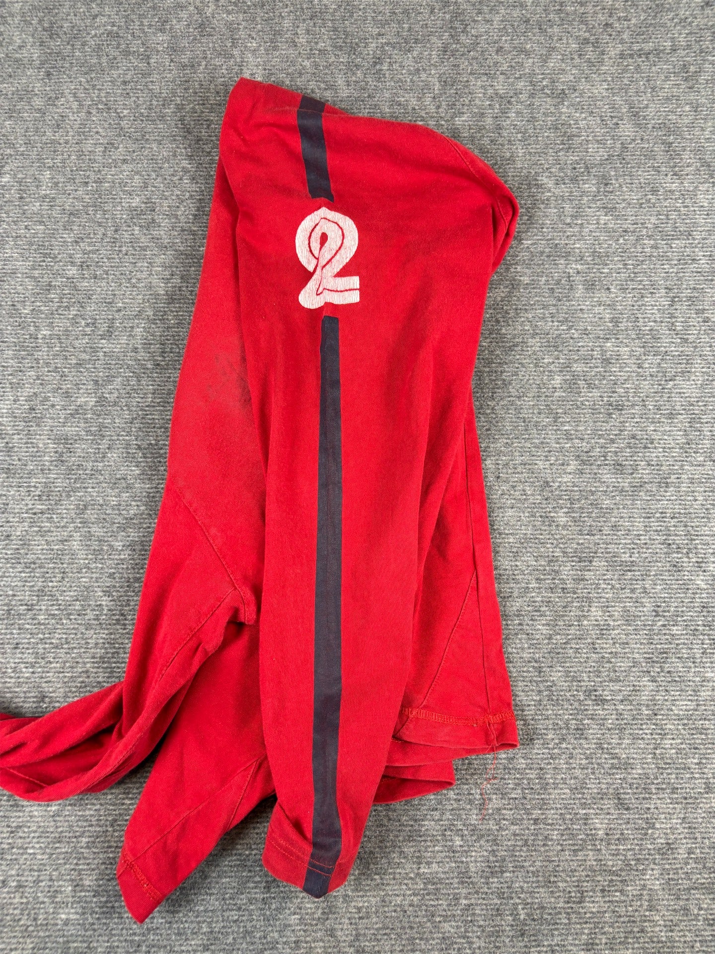 Vintage Y2K Nike Cortez 72 T-Shirt Men's S Red White Swoosh Spell Out Long Sleeve Crew