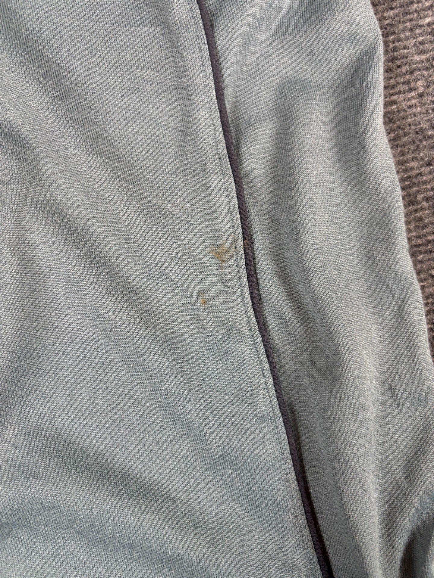 Vintage Y2K Nike T-Shirt Men's M Blue V-Neck Black Piping Red Badge Logo