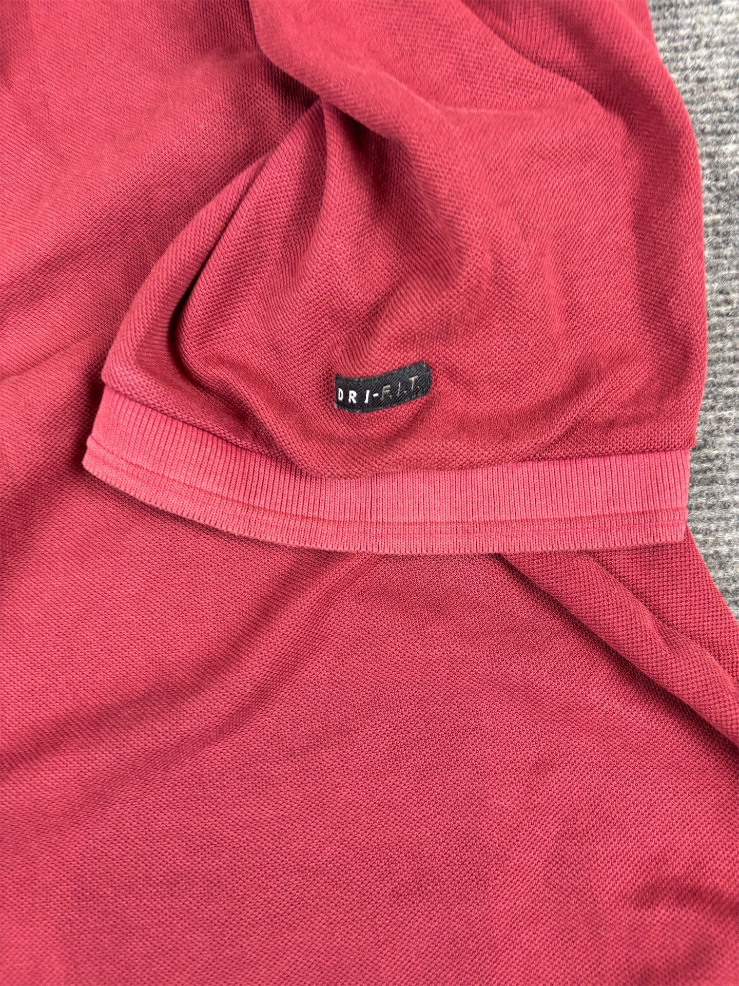 Vintage 90s Nike Court Polo Size S Red Chest Logo Swoosh Tennis Dri-Fit
