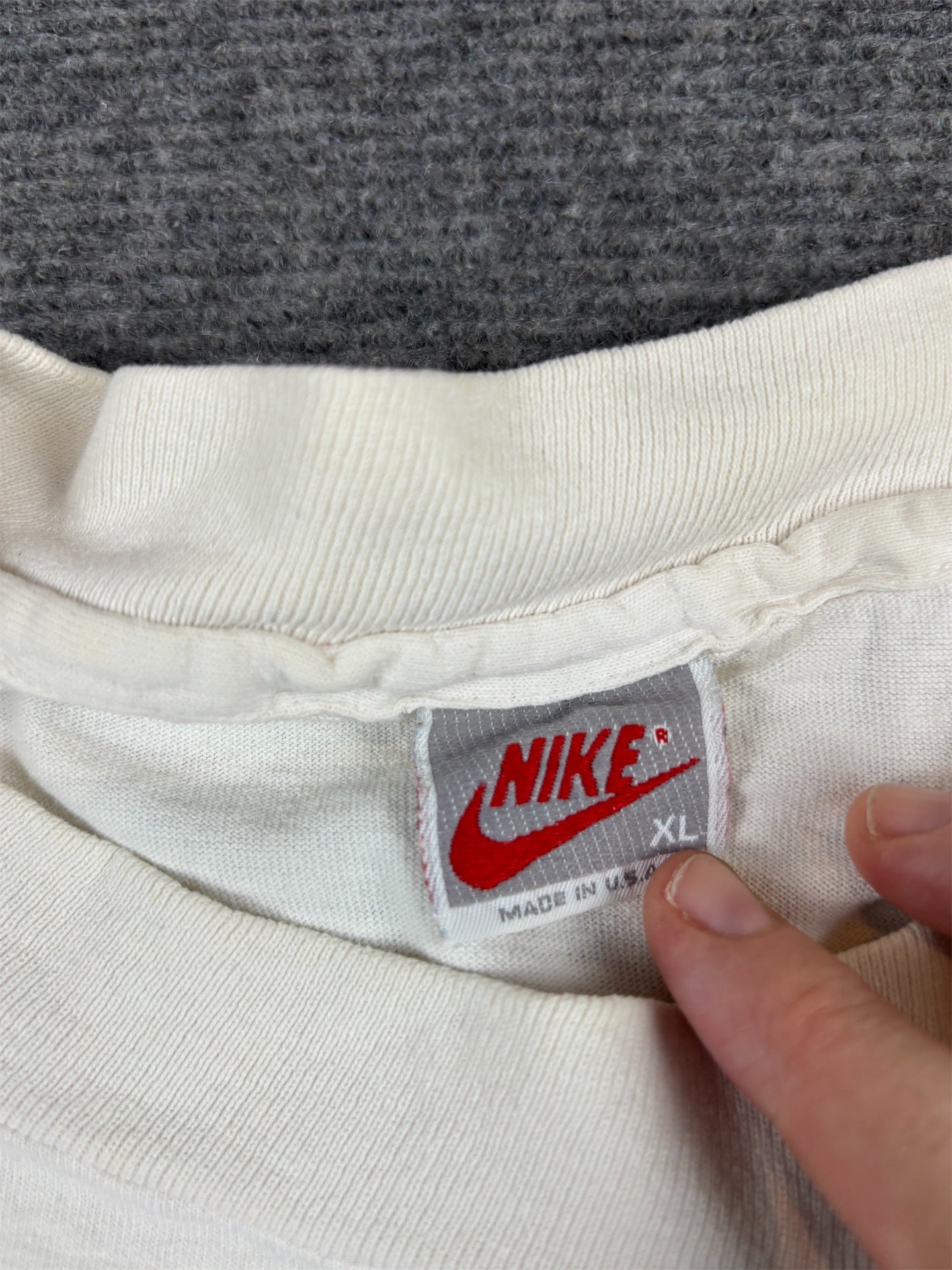 Vintage 90s Nike T-Shirt XL White Cotton Joint Chiefs of Stuff Jordan Pippen Rare