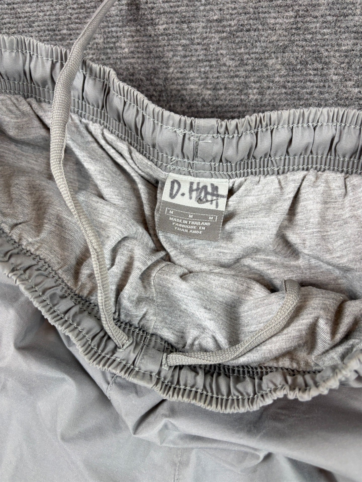 Vintage Y2K Nike Track Pants Size M Grey Black Panels Swoosh Super Wide Leg Baggy