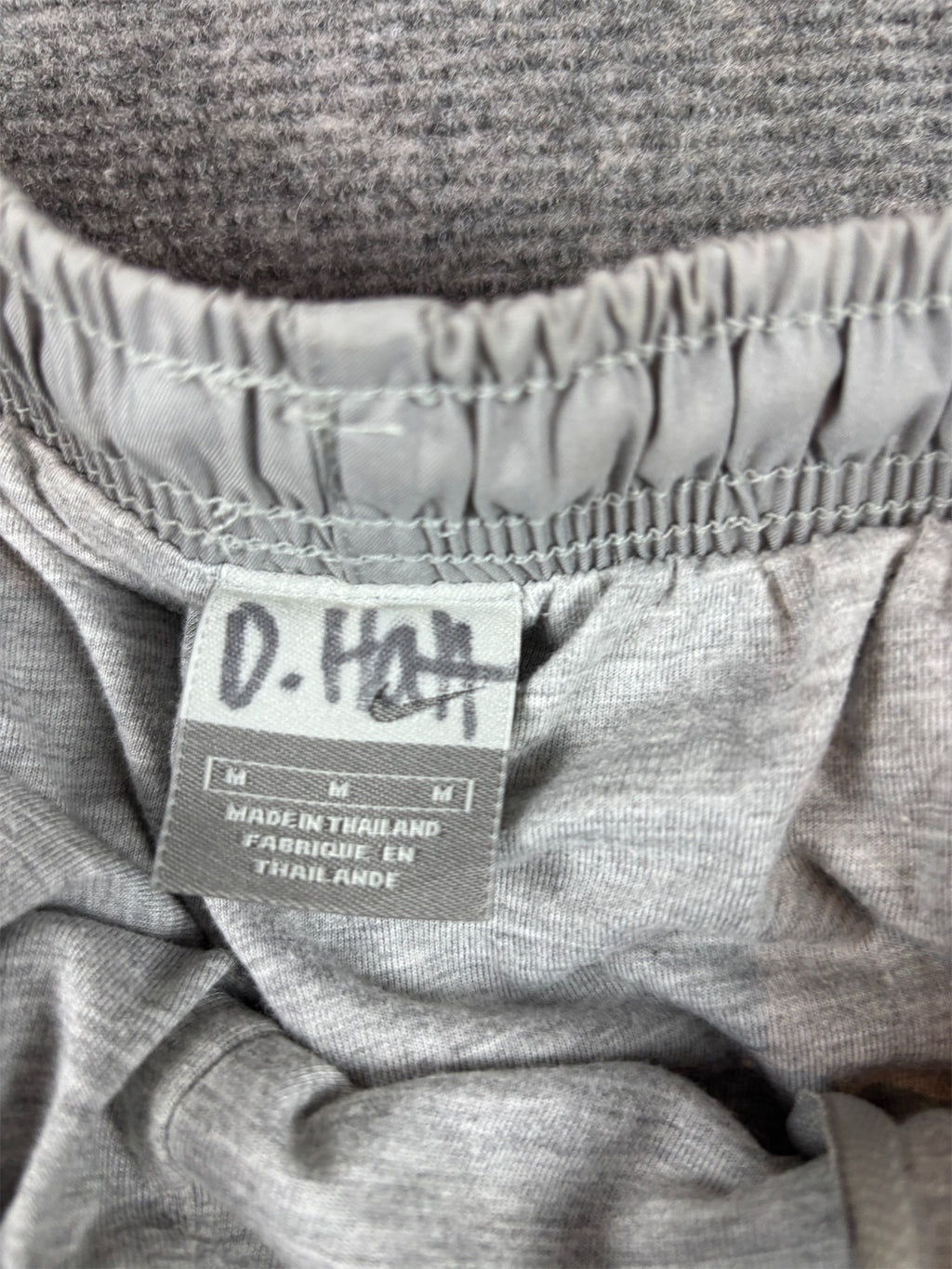 Vintage Y2K Nike Track Pants Size M Grey Black Panels Swoosh Super Wide Leg Baggy