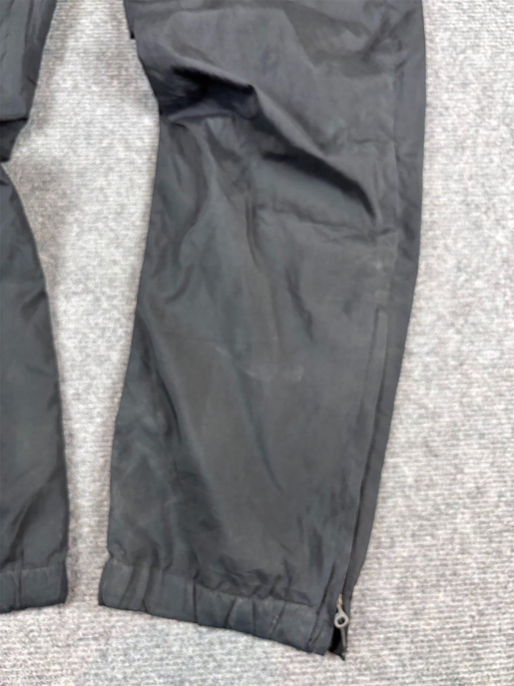 Vintage Y2K Nike Football Track Pants XL Black Manchester United Mesh Panels Ankle Zips