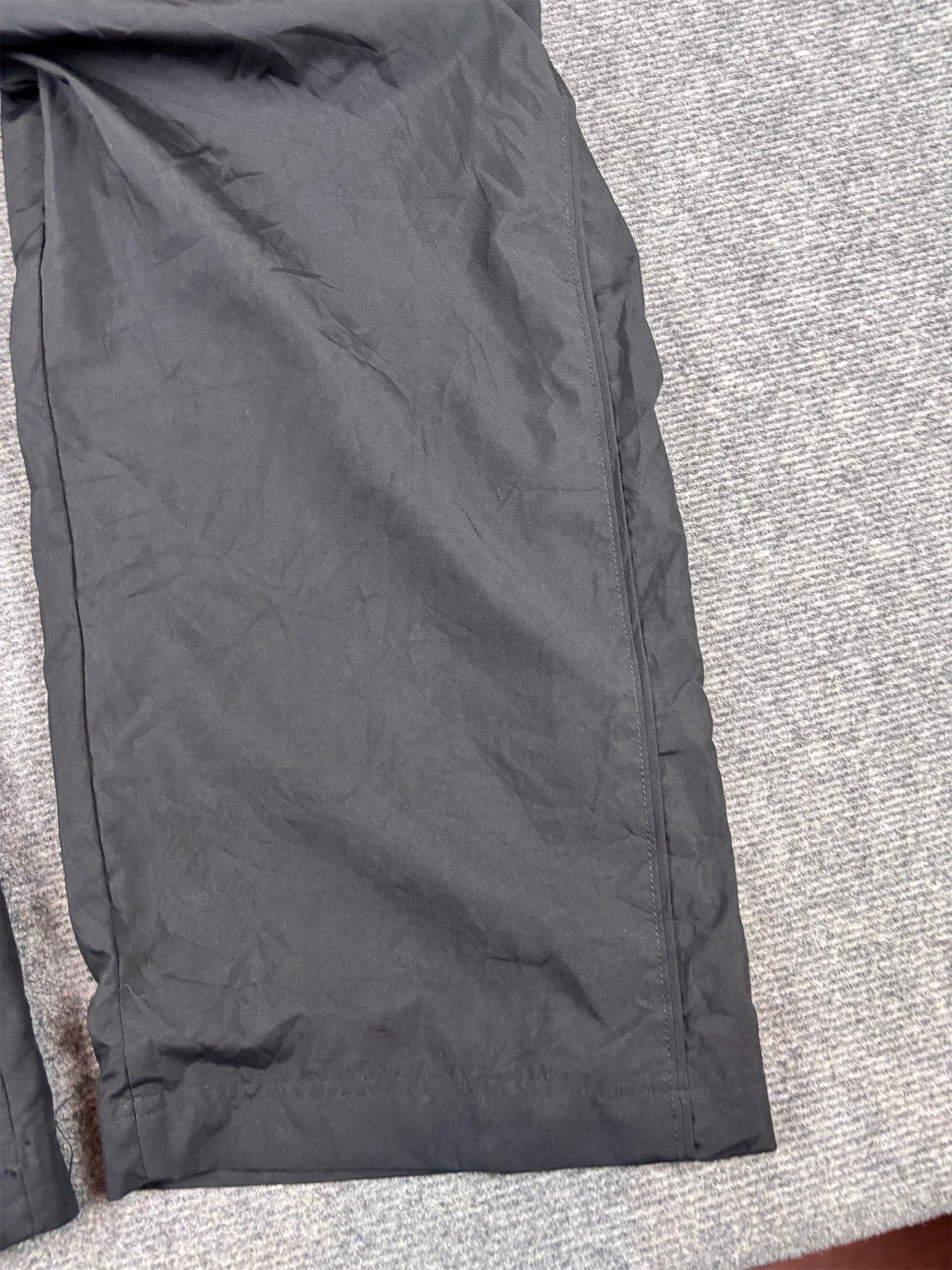 Vintage Y2K Nike Track Pants Size XL Double Black Piping Ankle Zips Wide Leg Baggy