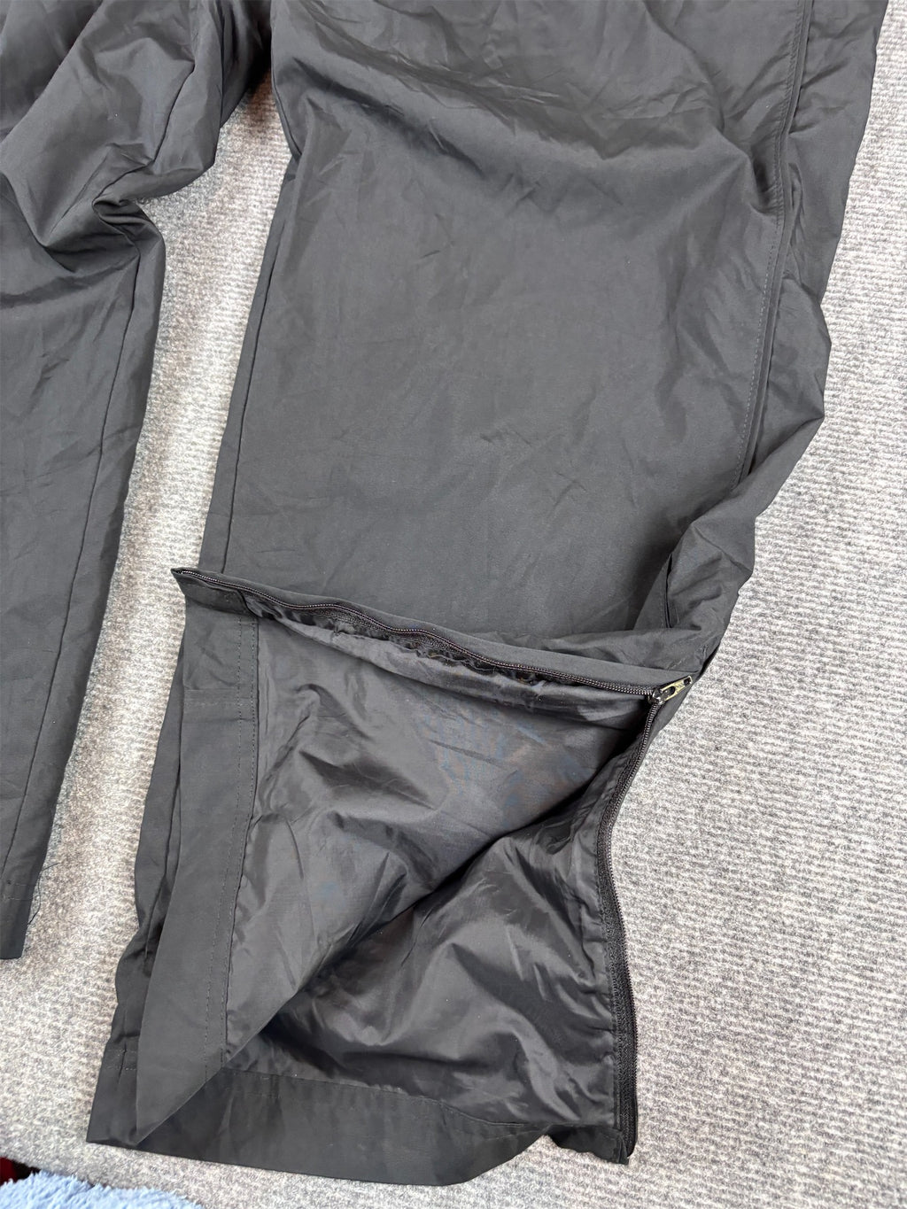 Vintage Y2K Nike Track Pants Size XL Double Black Piping Ankle Zips Wide Leg Baggy