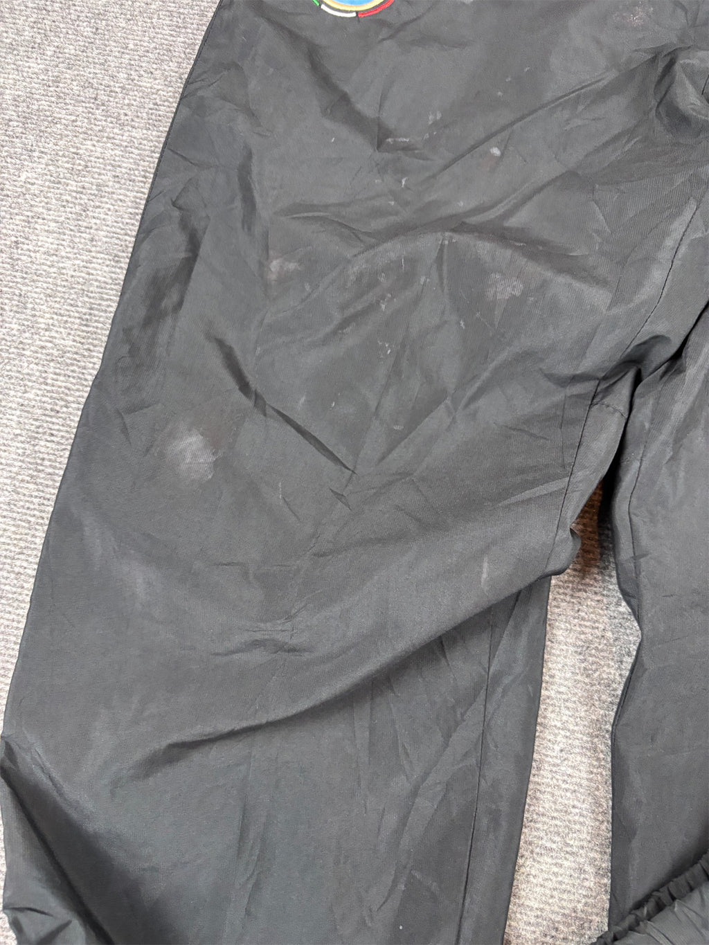 Vintage Y2K Nike Football Track Pants XL Black Inter Milan Football Kit Badge Wide Leg