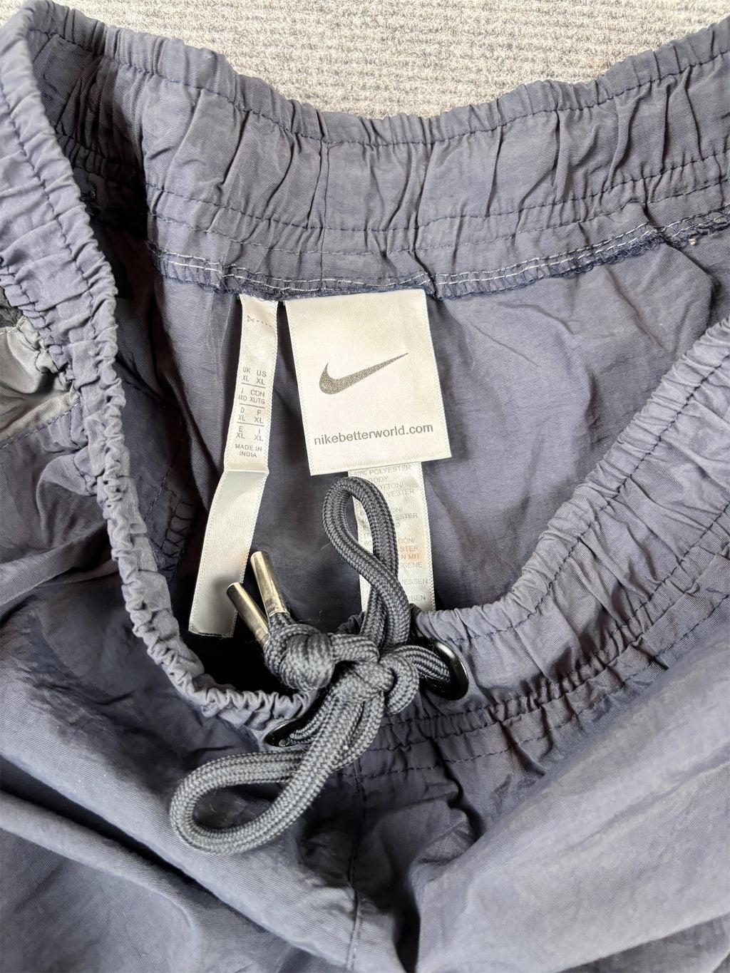 Nike Jordan Track Pants S Black Grey Panels 23 Detail Bungee Tabs