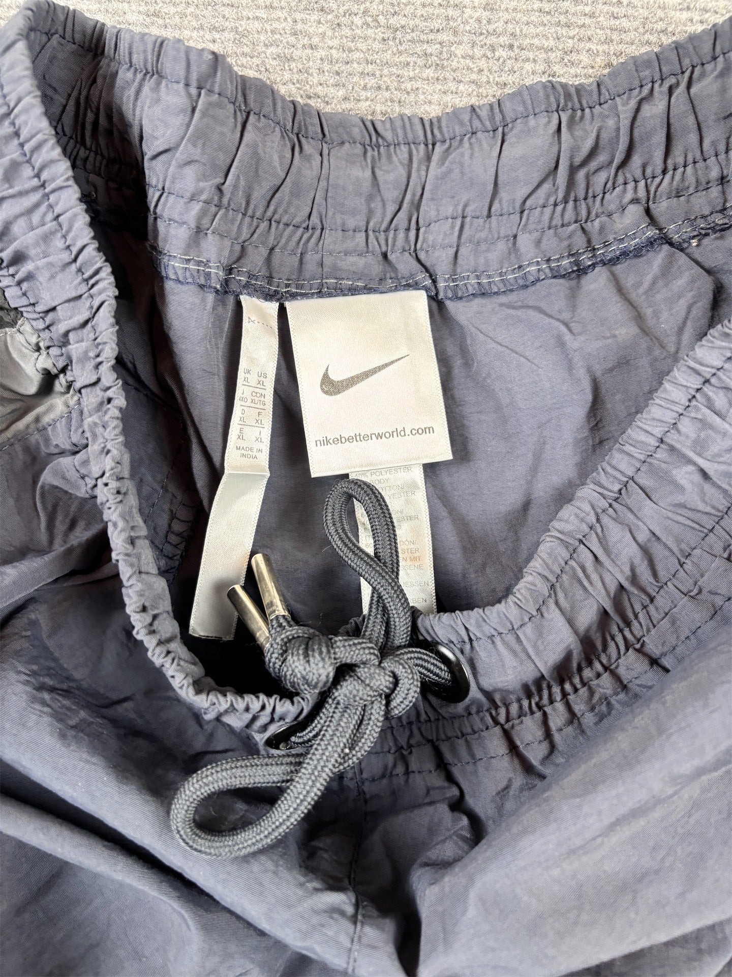 Nike Jordan Track Pants S Black Grey Panels 23 Detail Bungee Tabs