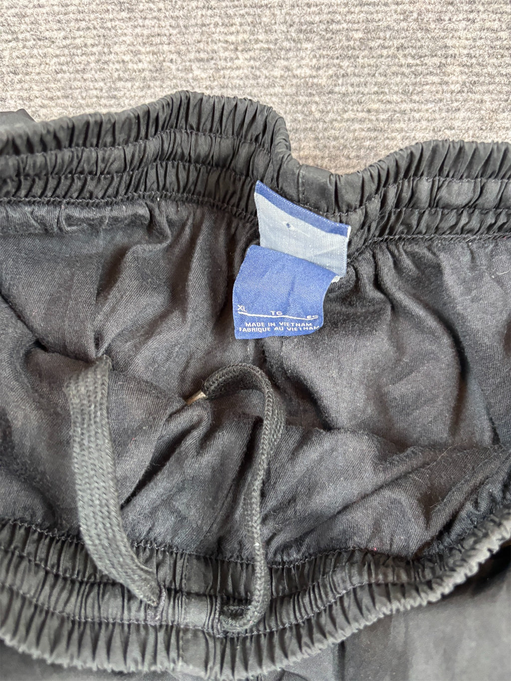 Nike Track Pants Women's XS Black Double White Piping Swoosh Straight Leg