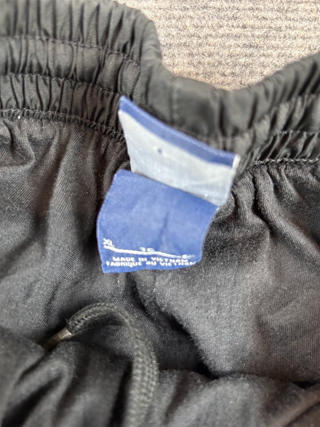 Nike Track Pants Women's XS Black Double White Piping Swoosh Straight Leg