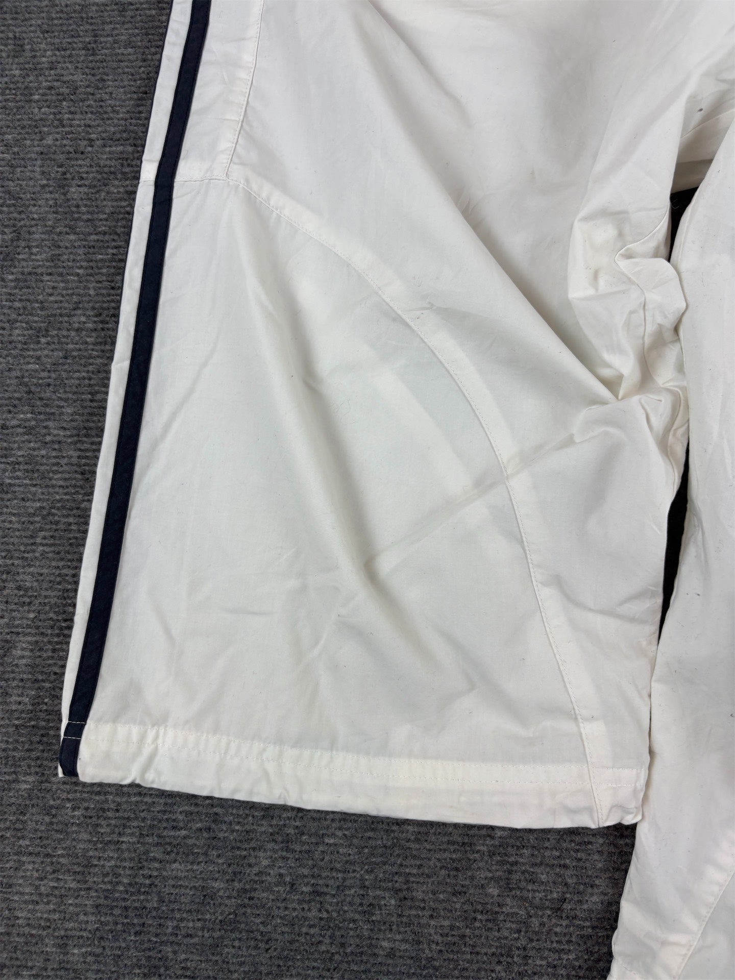 Vintage Y2K Adidas 3/4 Track Pants Men's L White 3 Stripe Bungee Tab