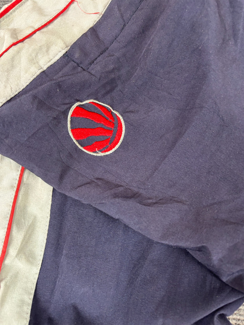 Nike NBA Toronto Raptors Track Pants S Purple Embroidered Logos Straight Leg