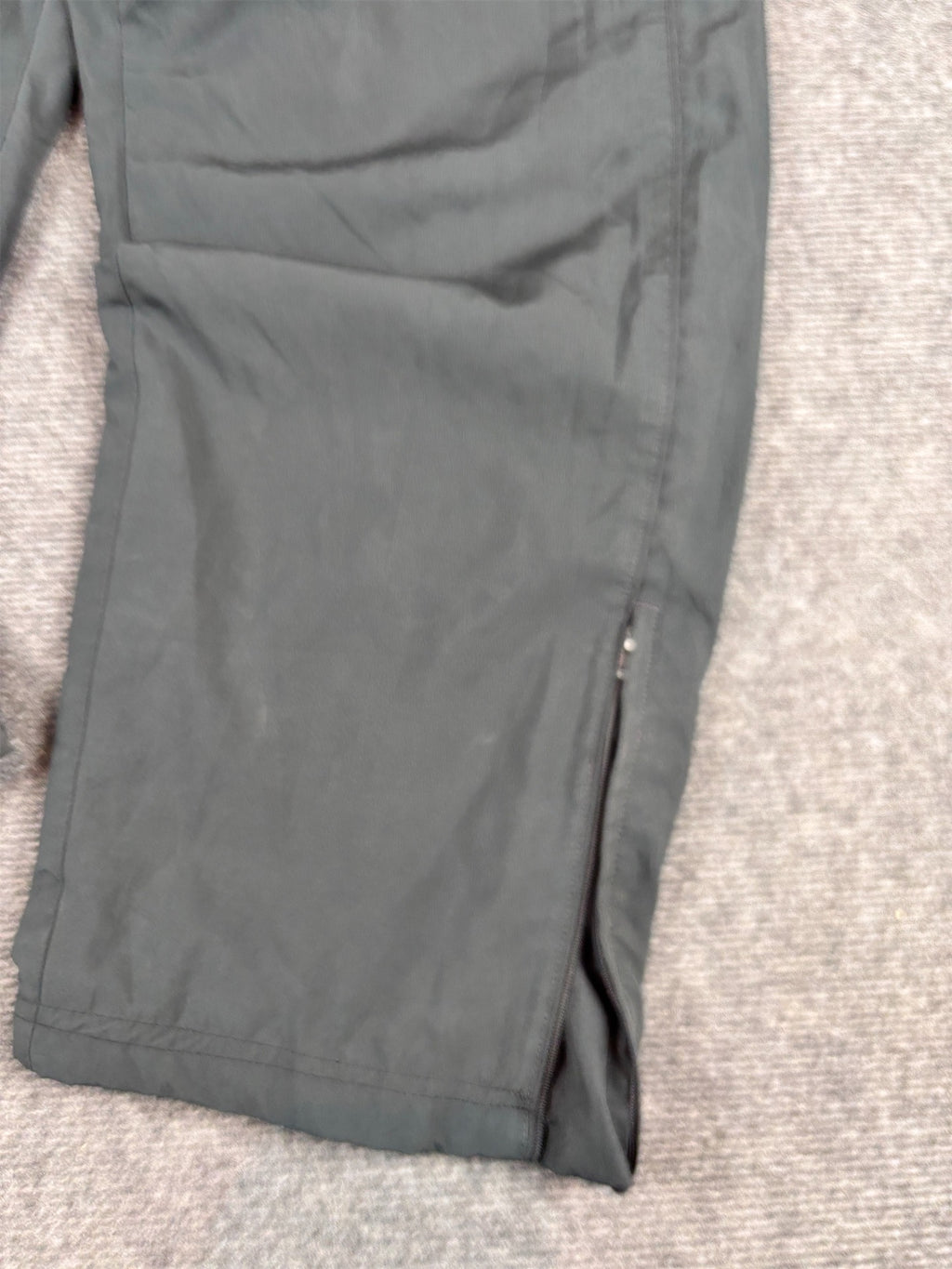 Y2K to 10s Nike Track Pants Mens XL Double Black Swoosh Baggy Wide Leg Premo