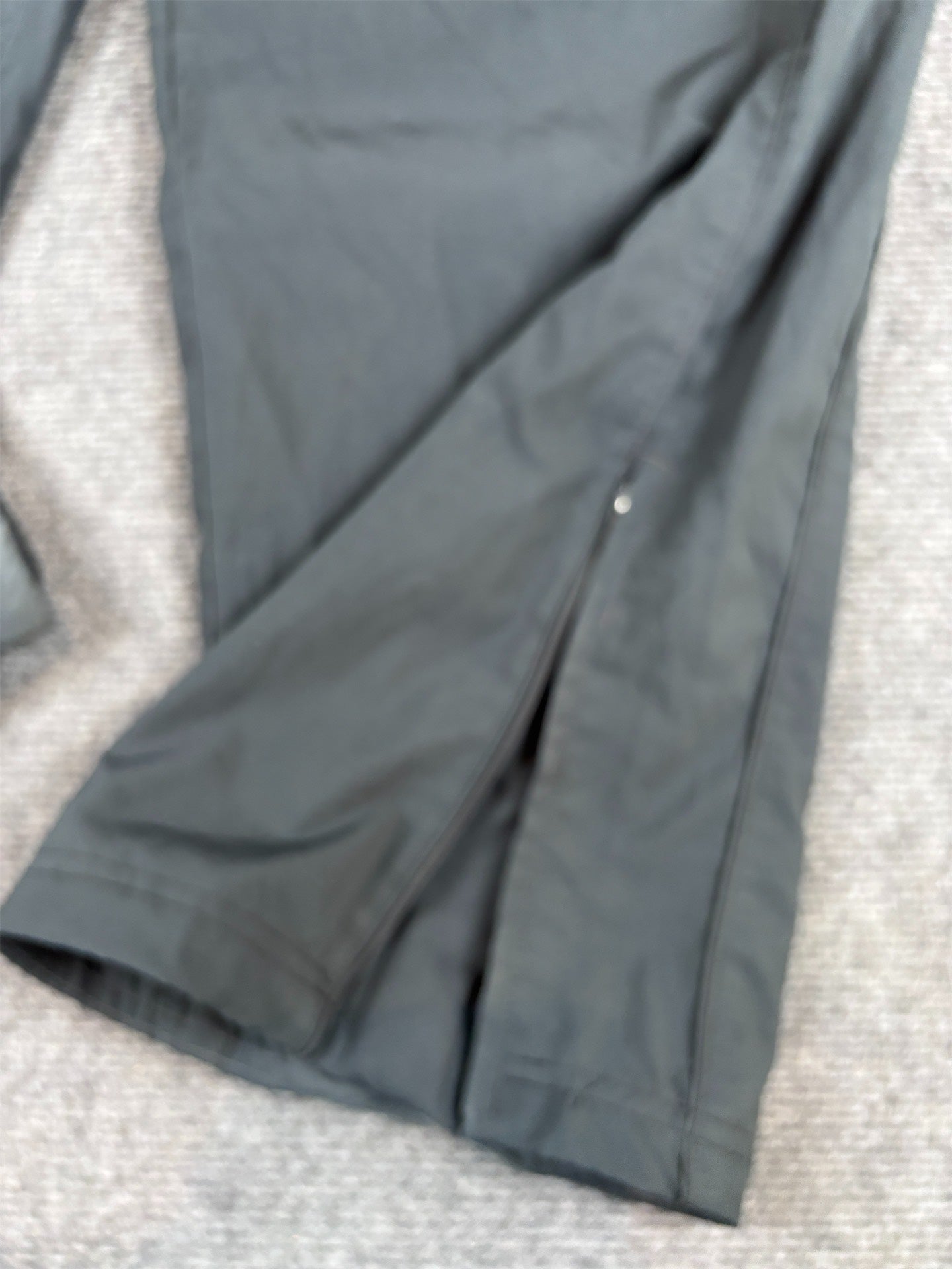 Y2K to 10s Nike Track Pants Mens XL Double Black Swoosh Baggy Wide Leg Premo