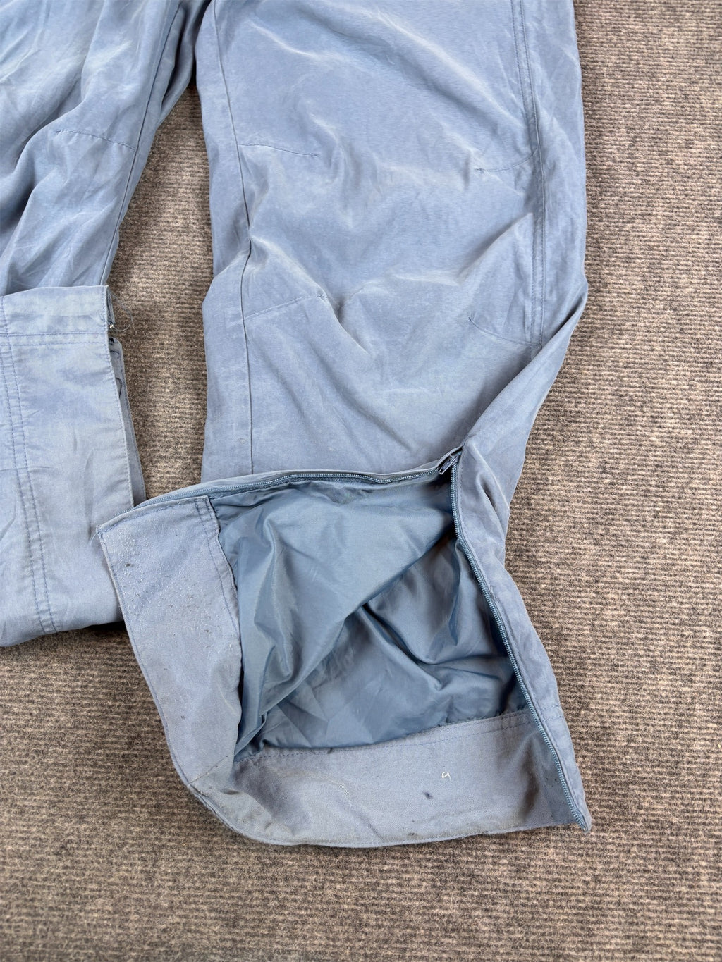 Vintage Y2K Nike SPRTSDLX Track Pants Men’s S Blue Double Knee Velvet Style Texture