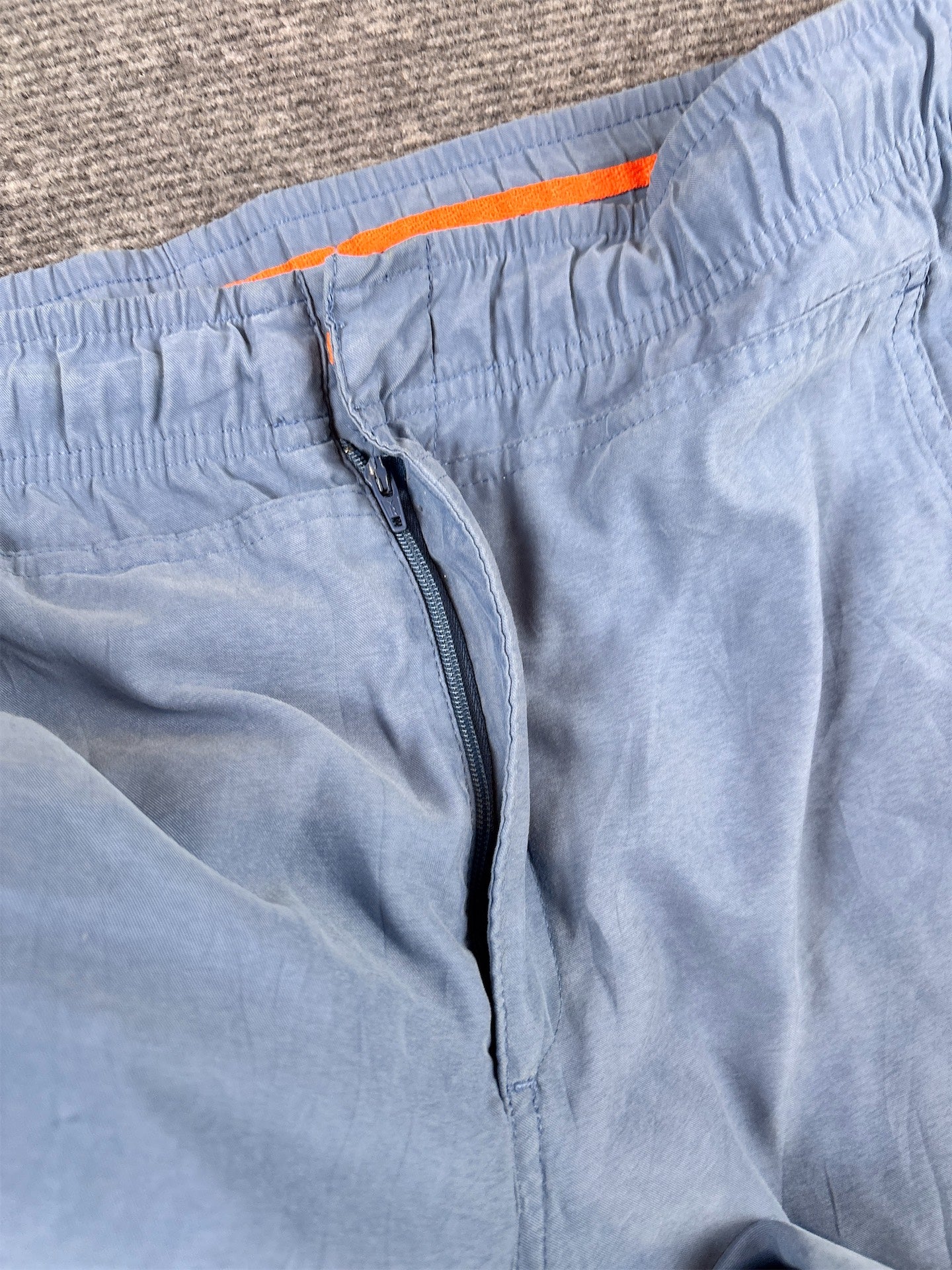 Vintage Y2K Nike SPRTSDLX Track Pants Men’s S Blue Double Knee Velvet Style Texture