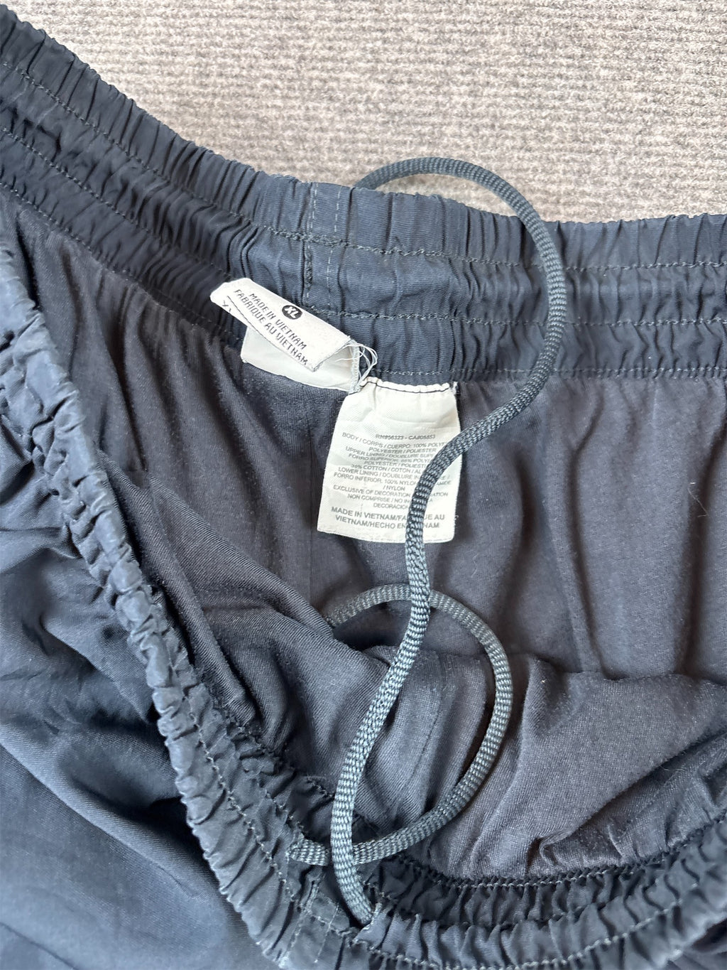 Y2K 10s Nike Track Pants XL Navy White Swoosh Piping Ankle Zip Wide Leg