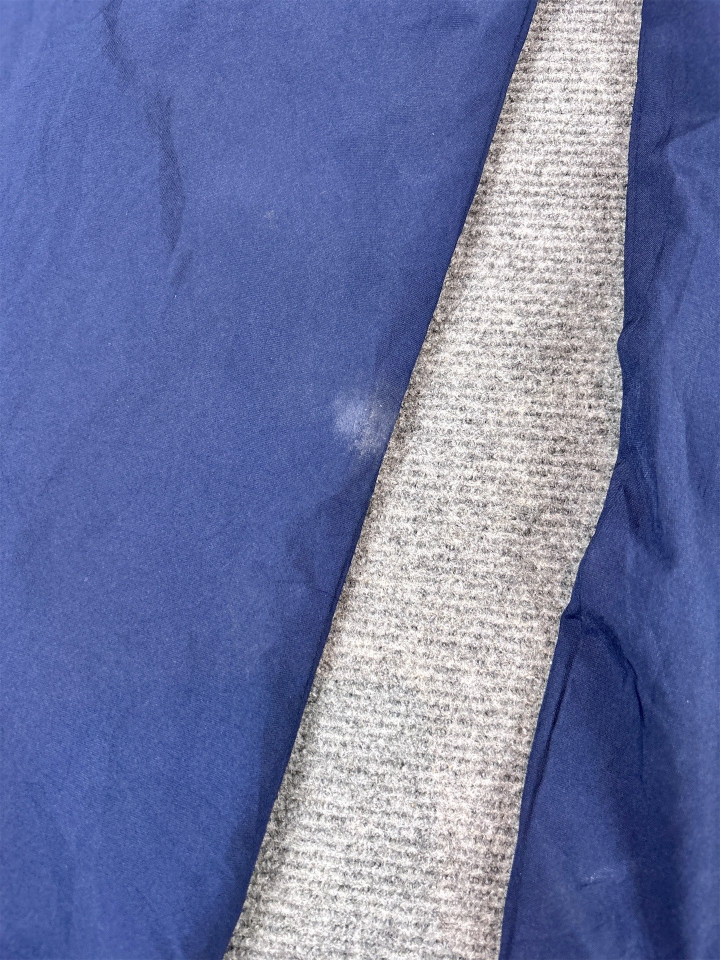 Vintage Y2K Nike Track Pants Women's XS Navy Blue White Wide Leg Ankle Zips