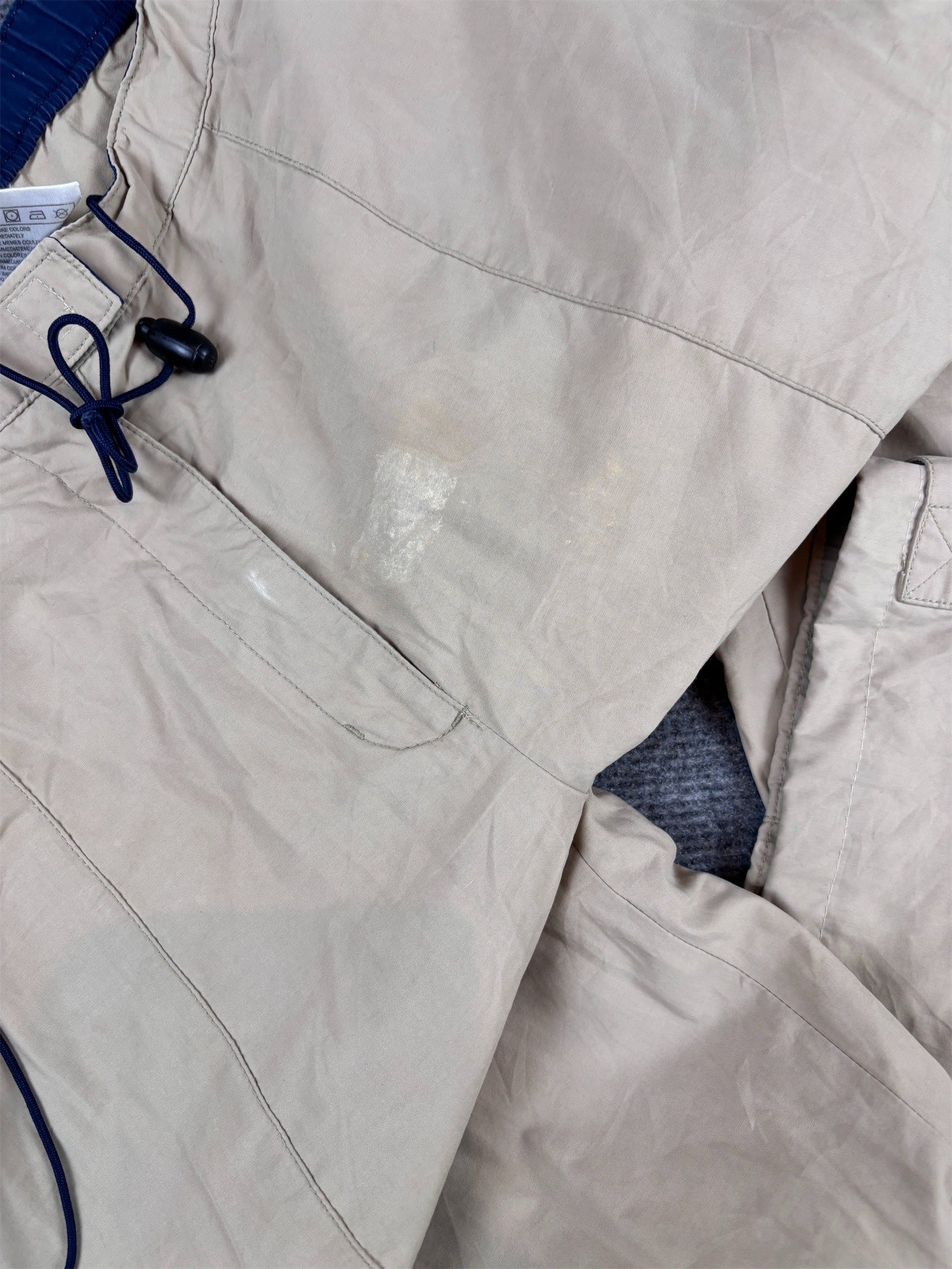 Vintage Y2K Nike Track Pants Women’s L Brown Hiking Style Pleated Wide Leg