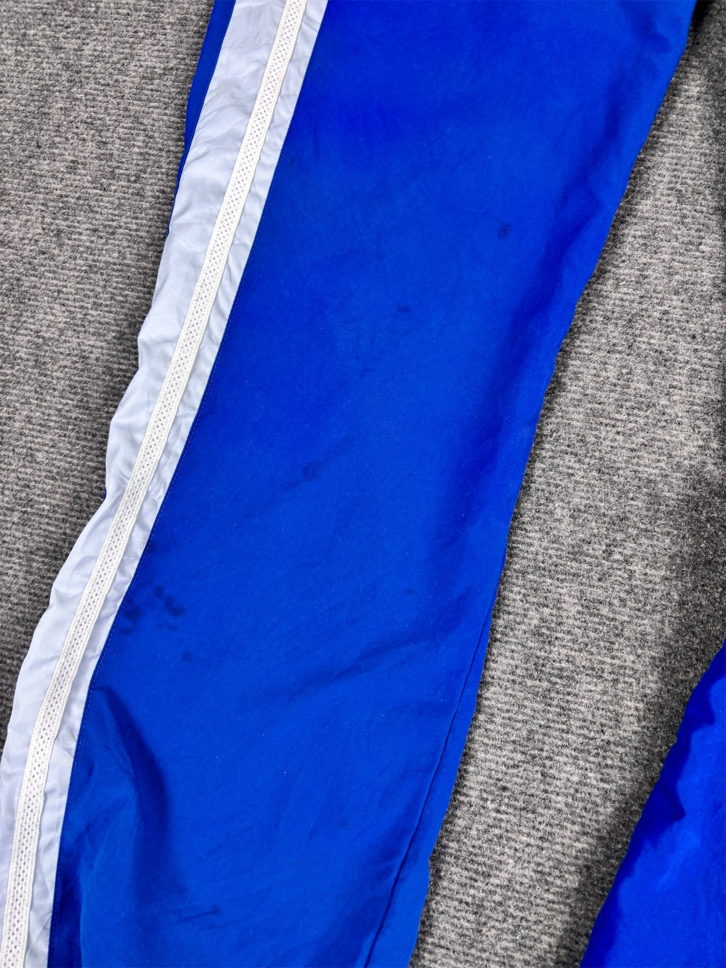 Vintage Y2K Nike Track Pants Women's S Blue Light Blue White Panels Ankle Swoosh