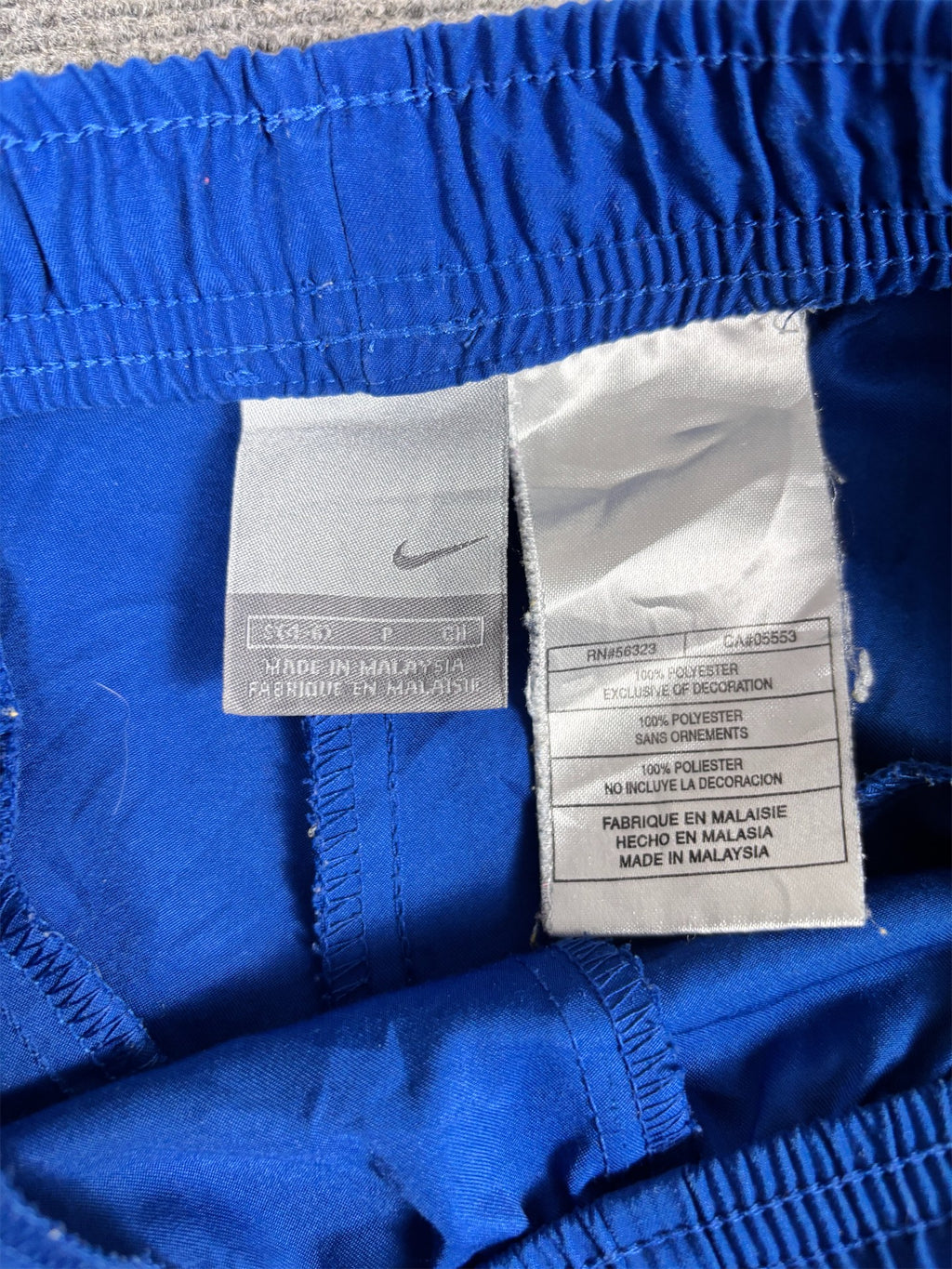 Vintage Y2K Nike Track Pants Women's S Blue Light Blue White Panels Ankle Swoosh